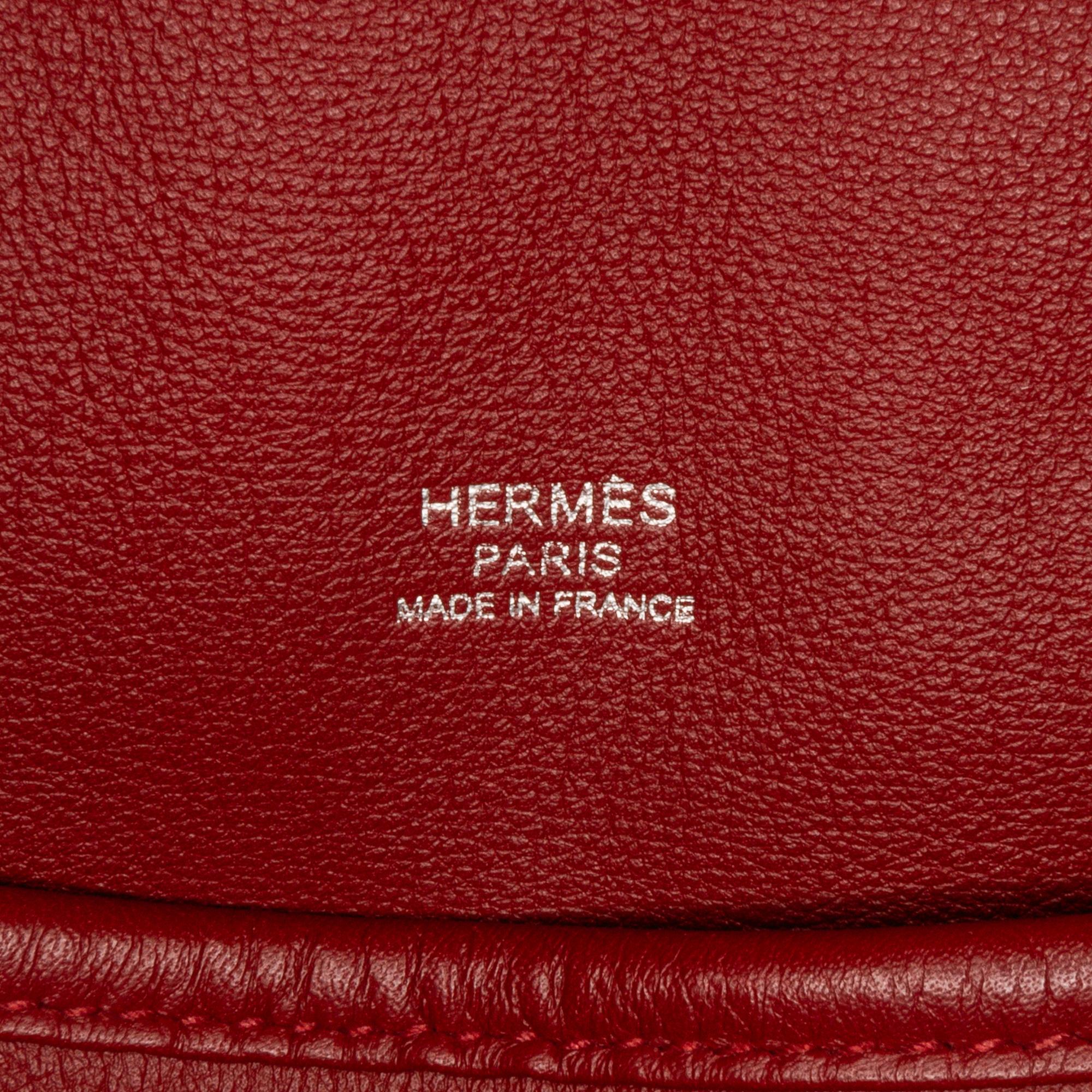 Hermes Red Sikkim Barda 30 Messenger Bag
