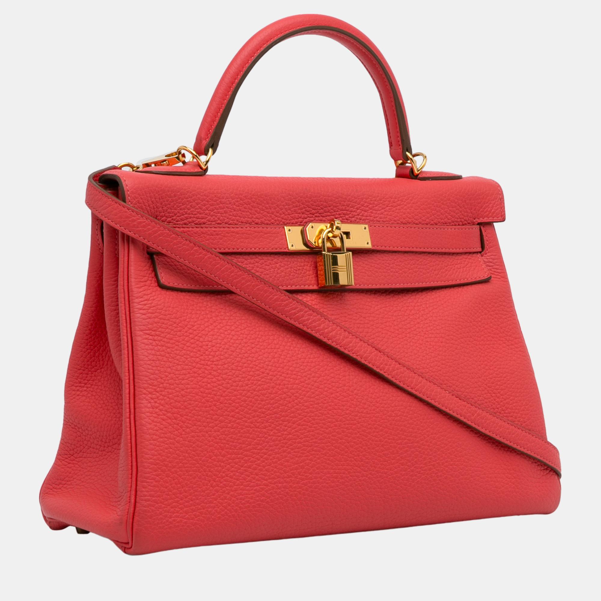 Hermes Red 2016 Taurillon Clemence Kelly 32 
Hermes Red 2016 Taurillon Clemence Kelly 32