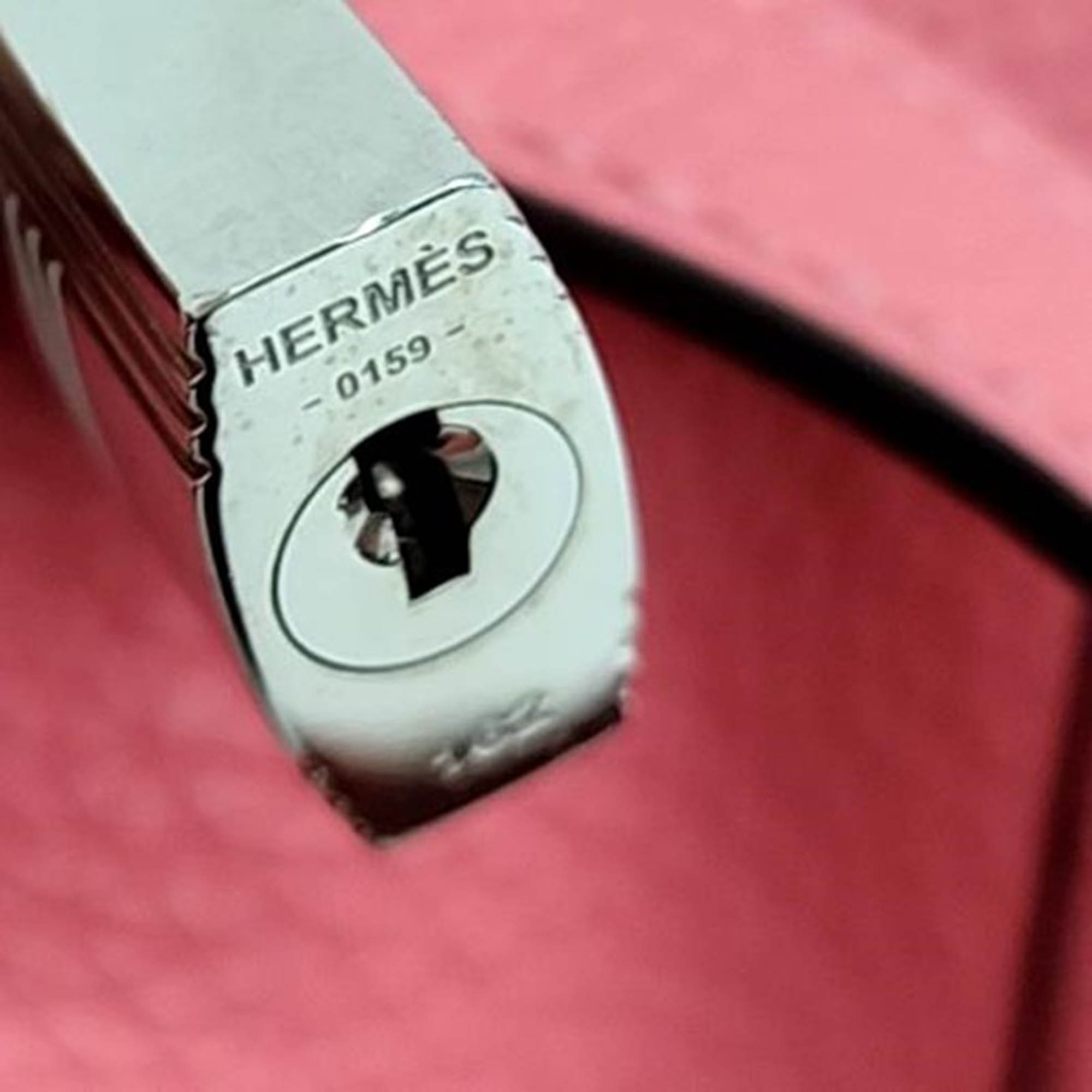 Hermes Pink Leather Roulis Pico 18 (D) Bag