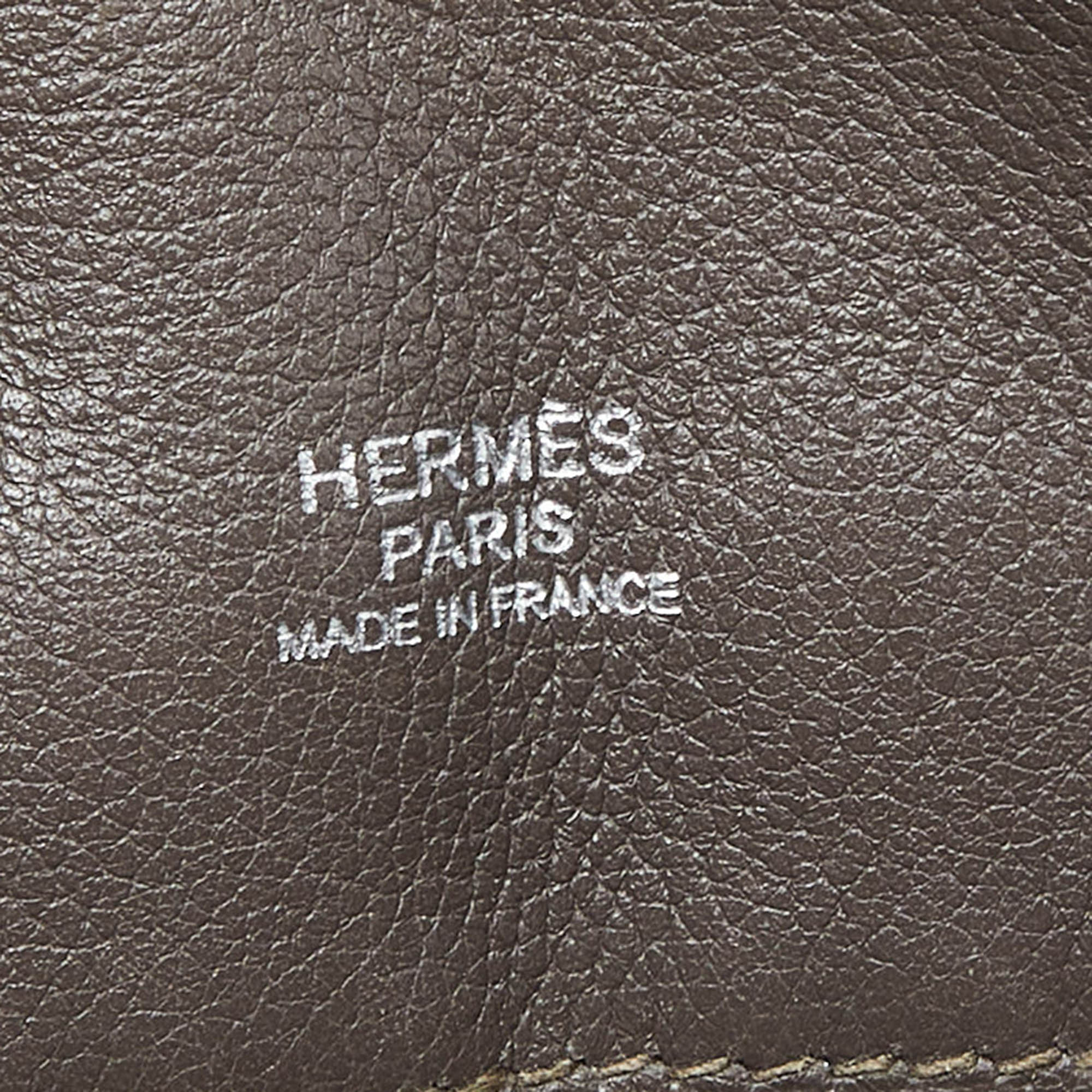 Hermes Etain Swift Leather Berline 21 Bag