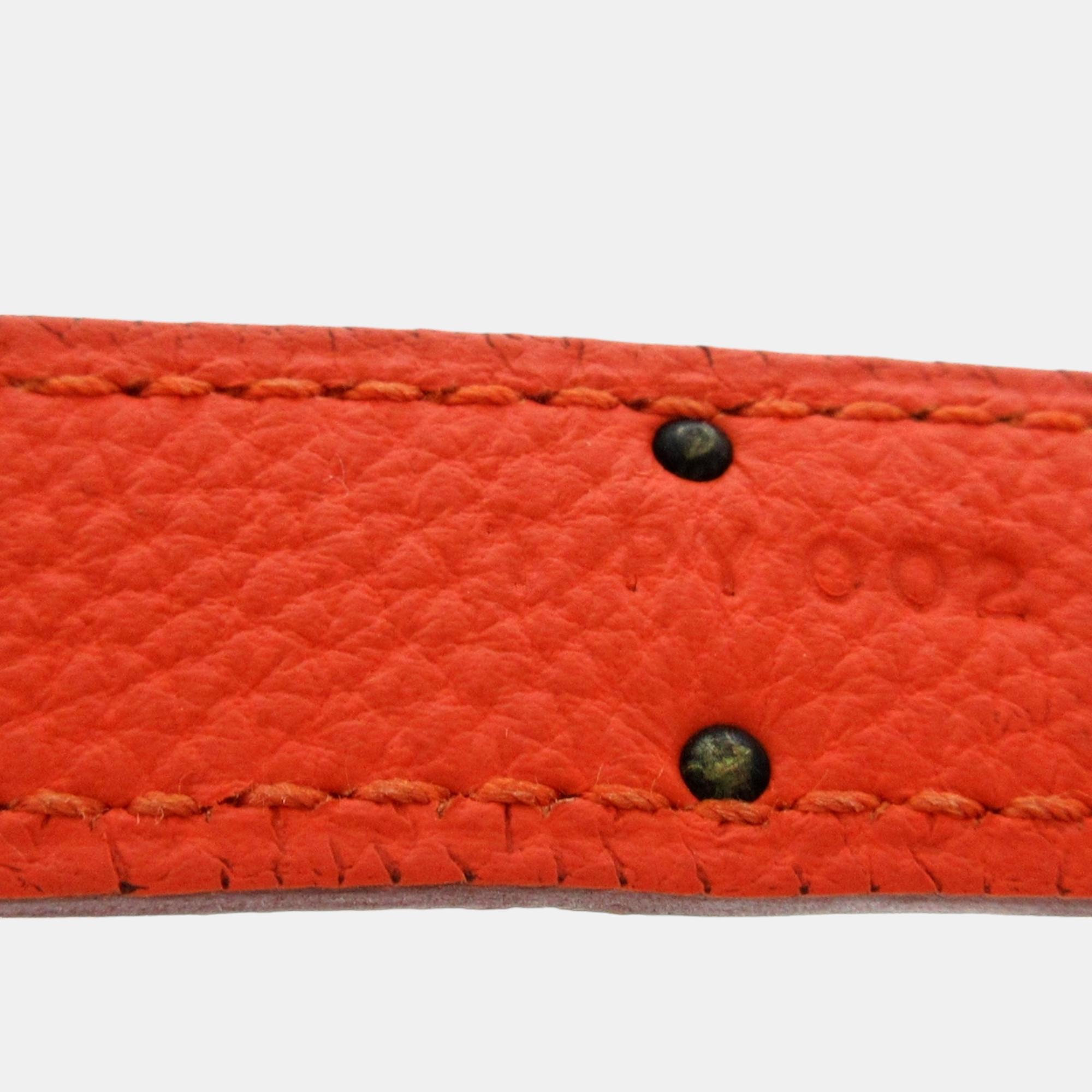 Hermes Orange Togo Leather Gold Hardware Birkin 30 Bag