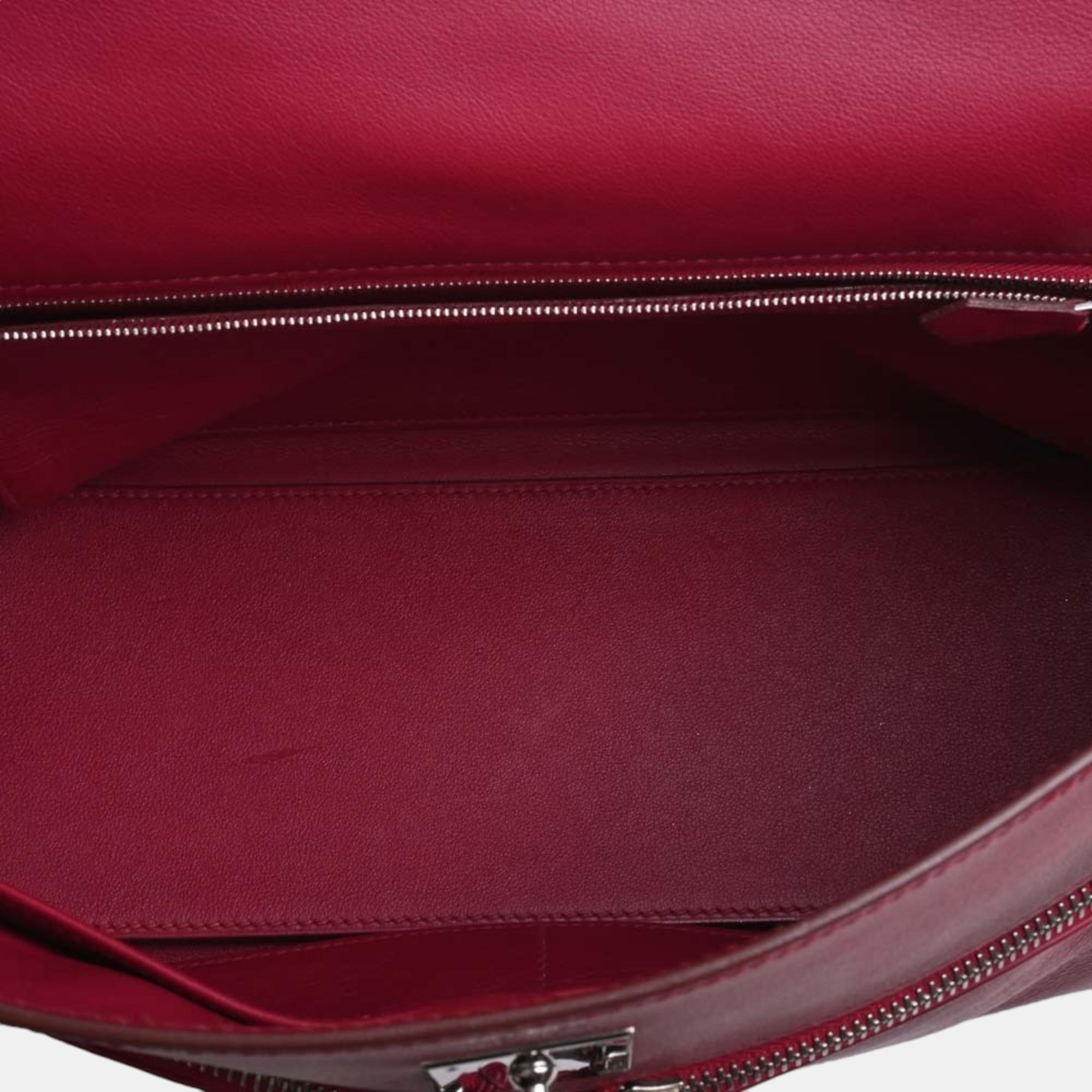 Hermes Swift Kelly Raki 32 Handbag Red Ladies
