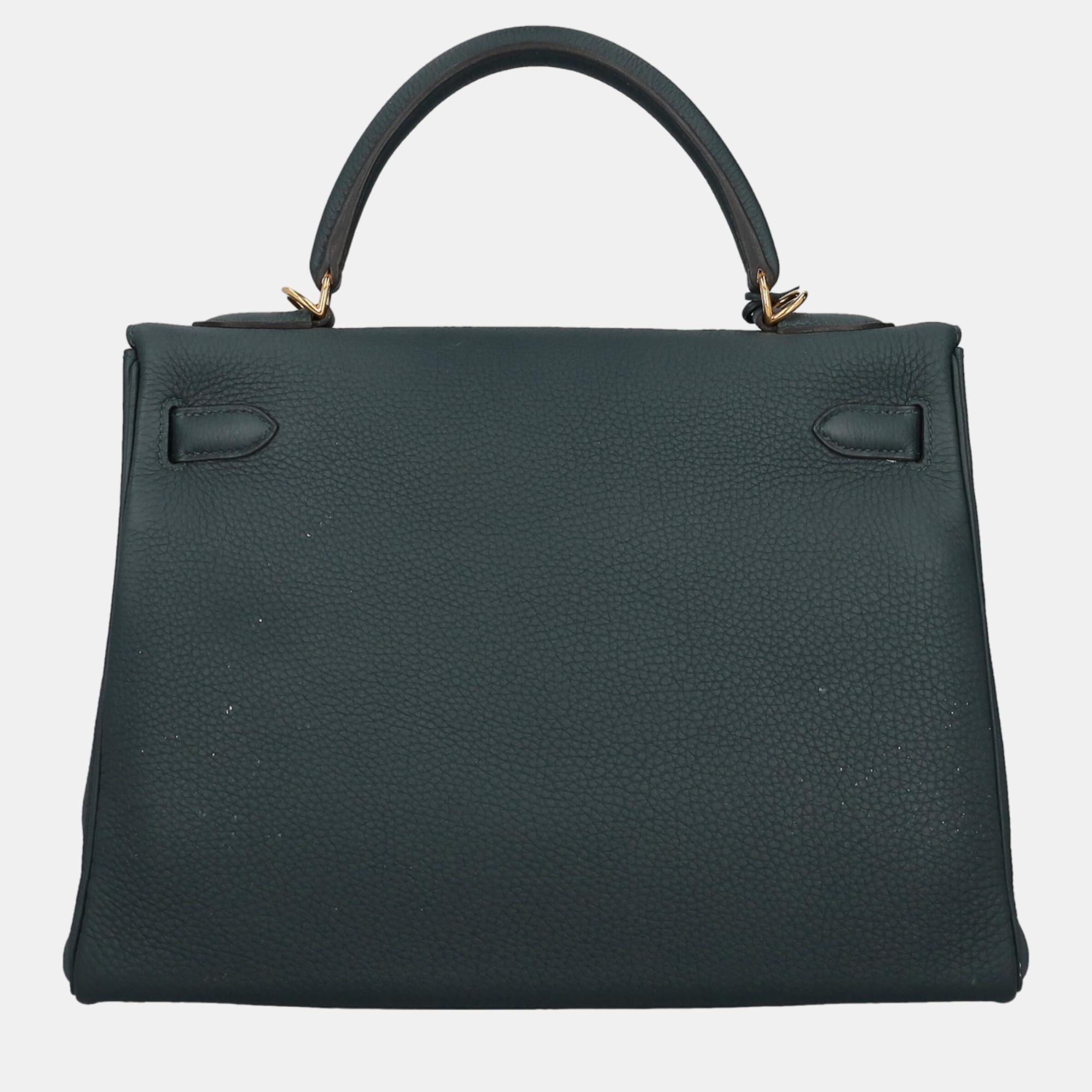 HermÃ¨s  Women's Leather Handbag - Green - One Size