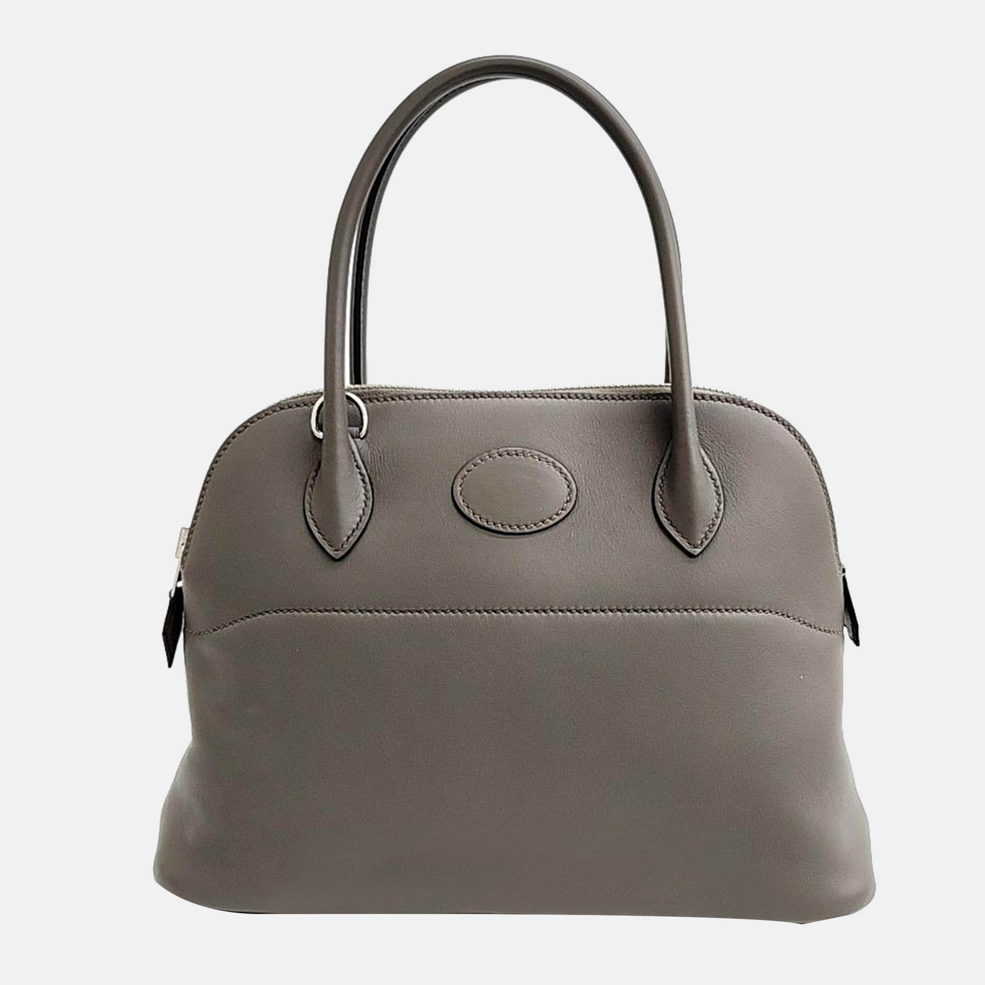 Hermes Brown Leather Bolide 27 (D) Bag