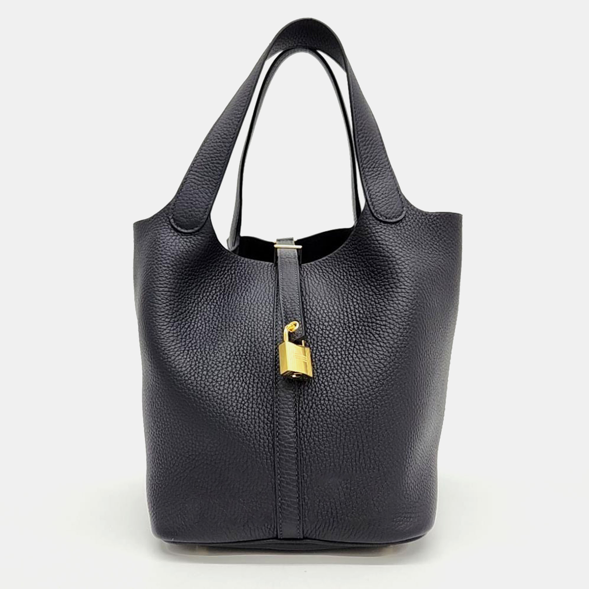 Hermes Lock Pico Tan 22 (U) Bag