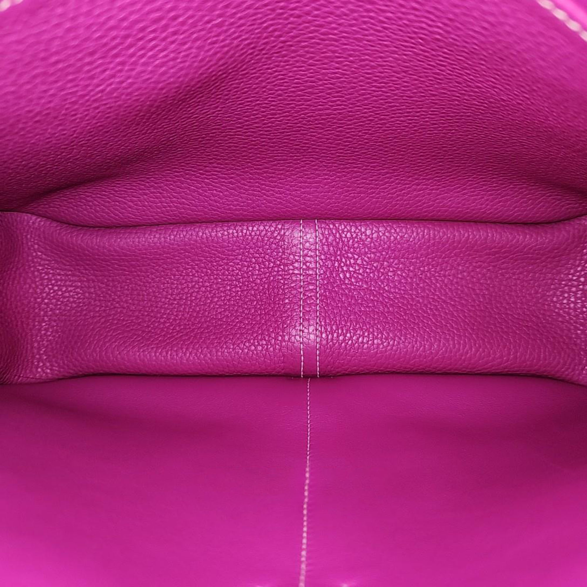 Hermes Leather Pink Halzan Bag 31 (C)