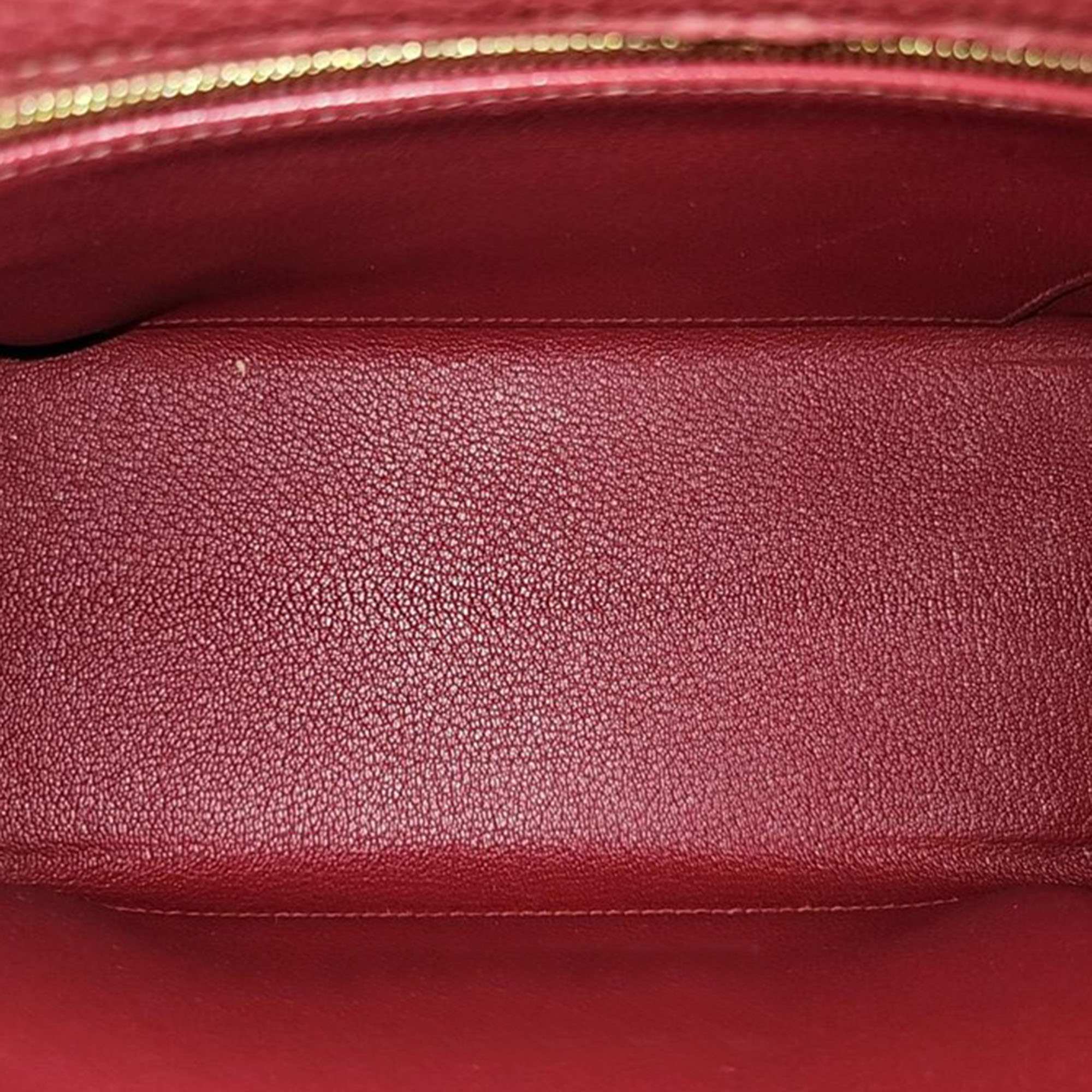 Hermes Leather Red Kelly 25 (U) Bag