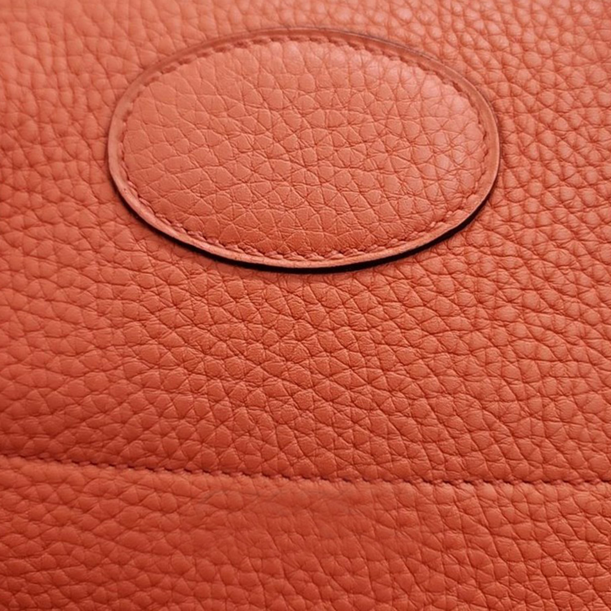 Hermes Leather Red Bolide 31 (T) Bag