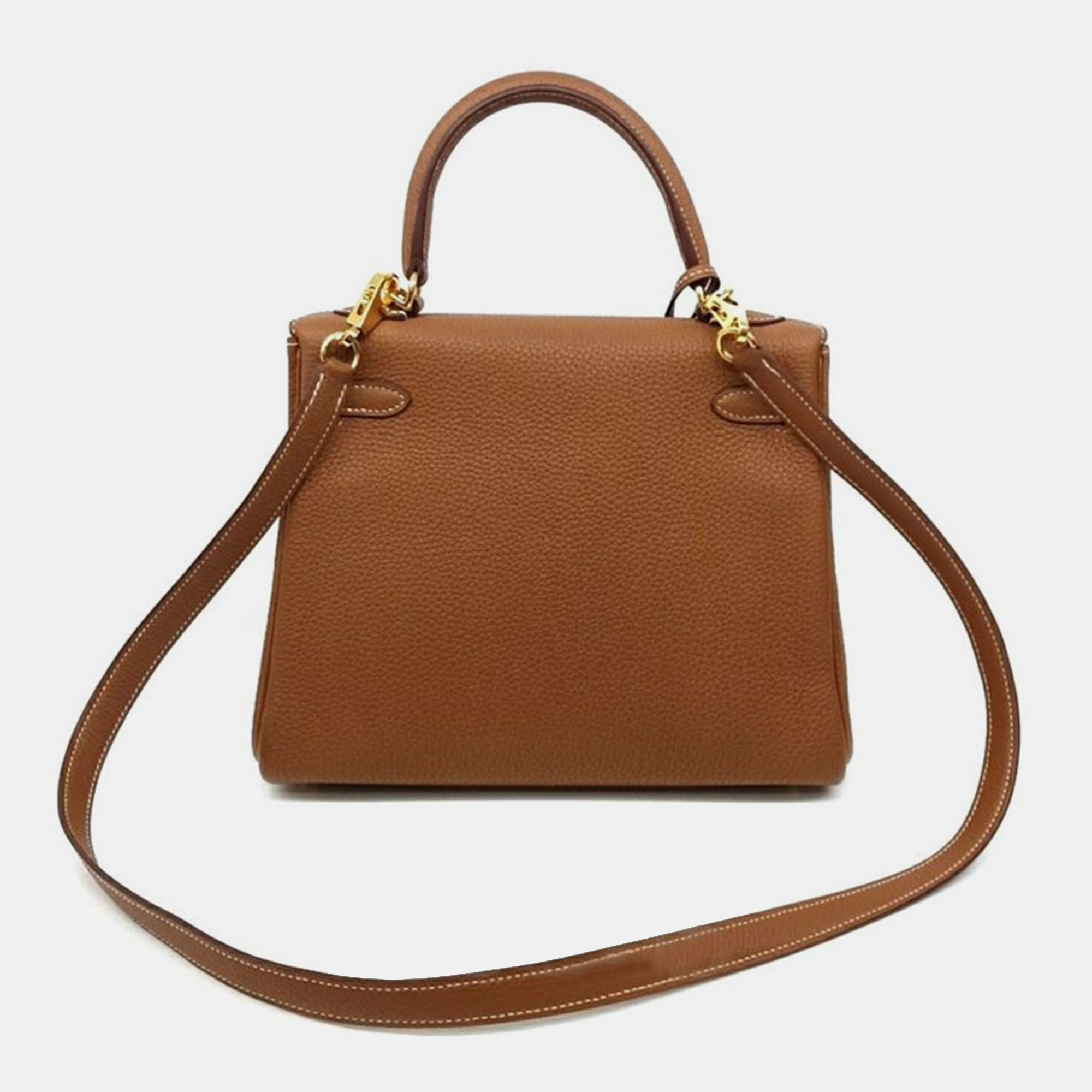 Hermes Leather Brown Kelly 25 (U) Bag