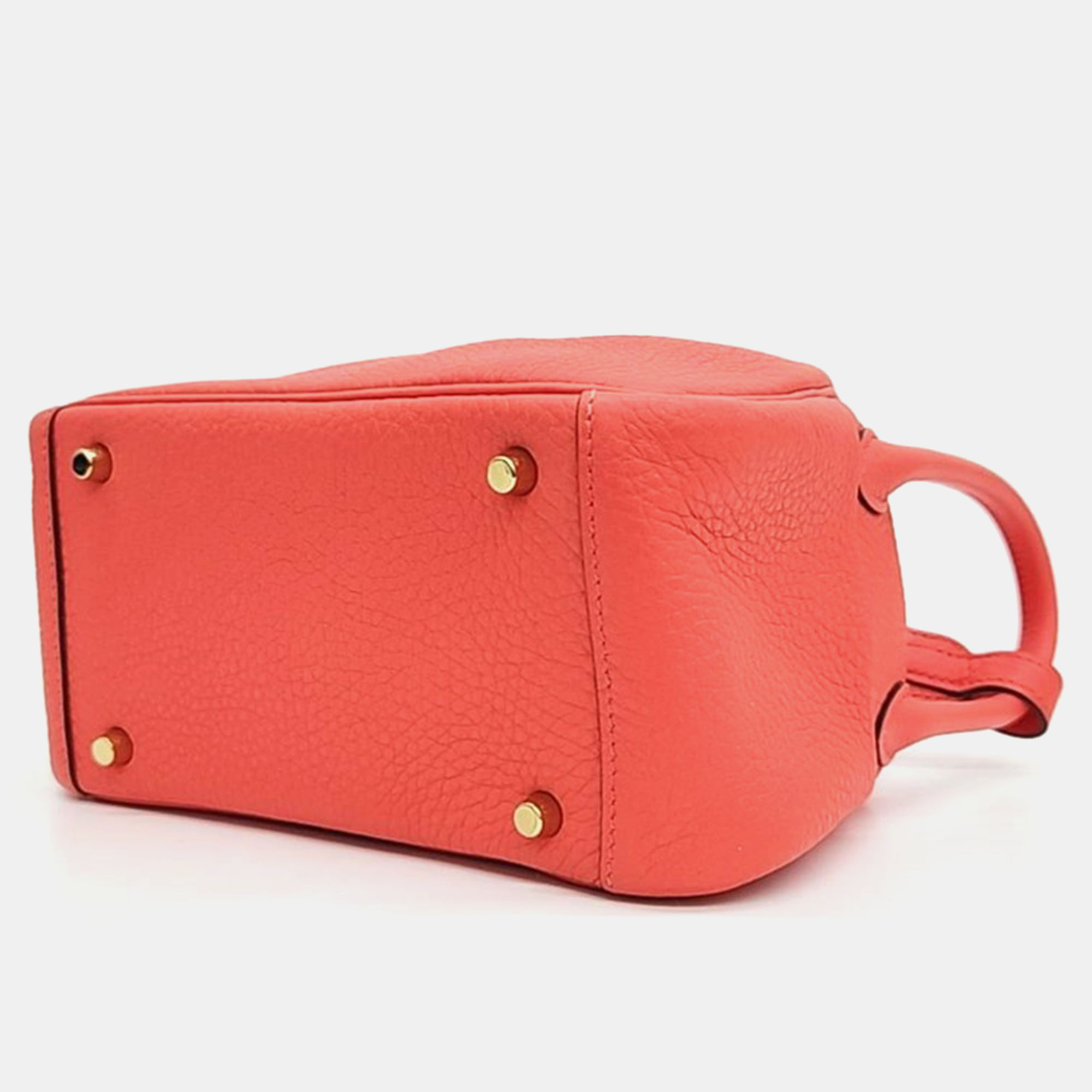 Hermes Leather Red Lindy 19 (Z) Bag