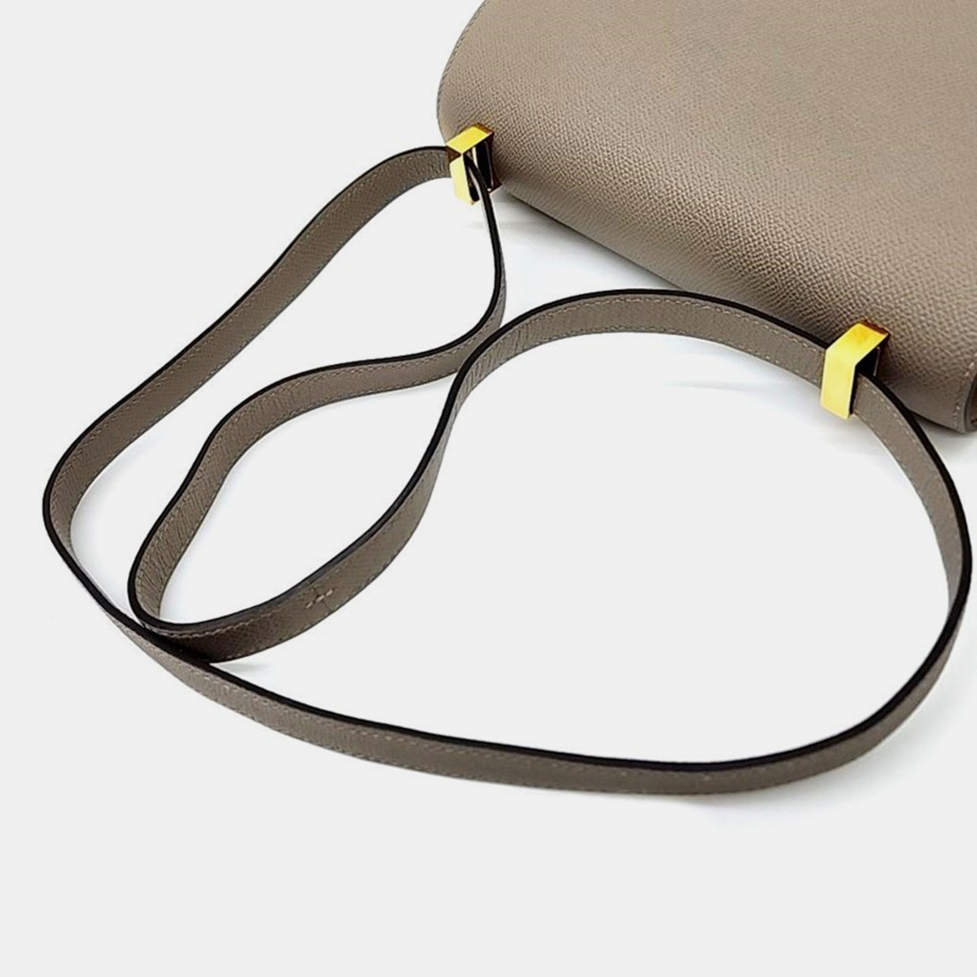 Hermes Grey Leather Constance 24 (C) Bag