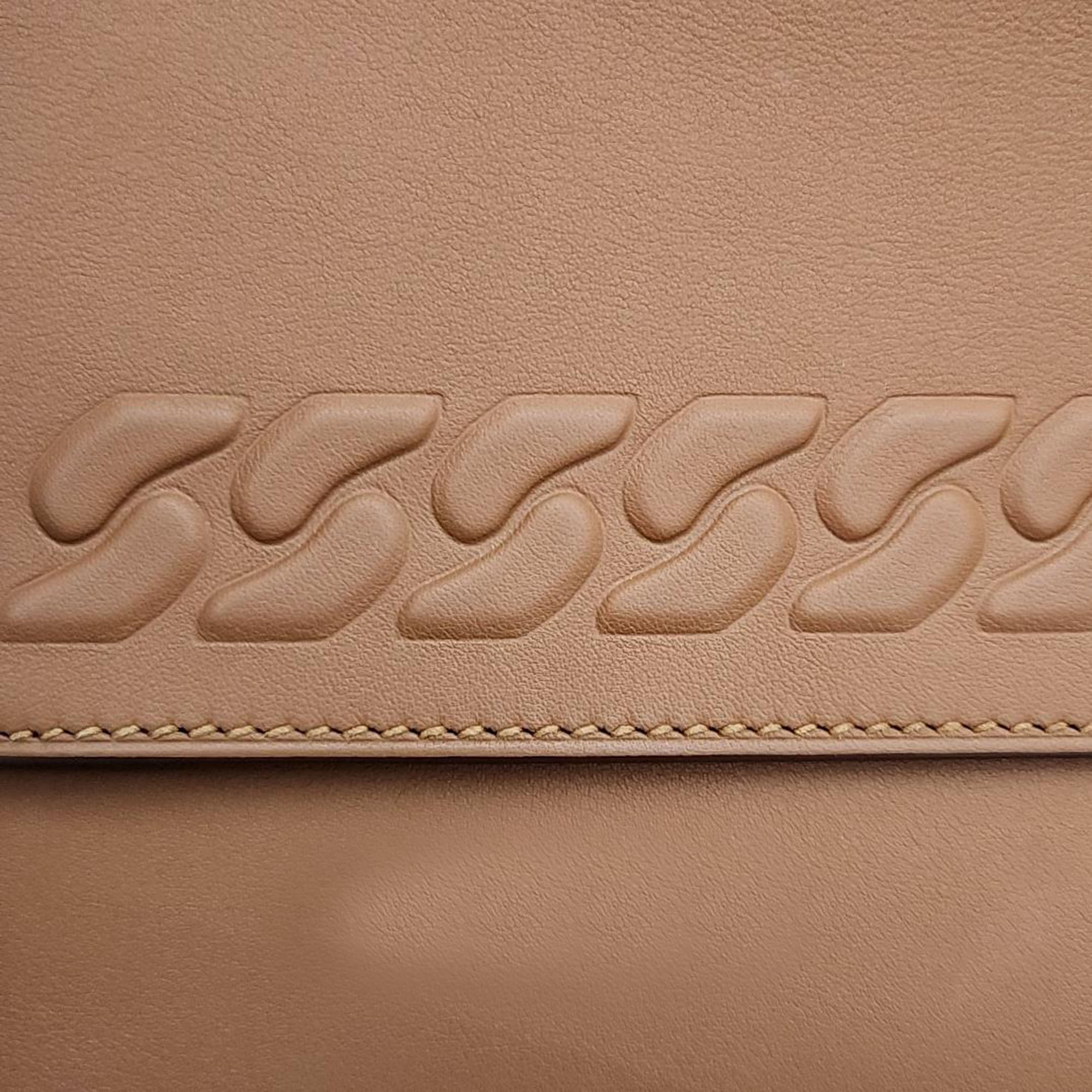 Hermes Brown Leather Boucle Kelly (U) Bag