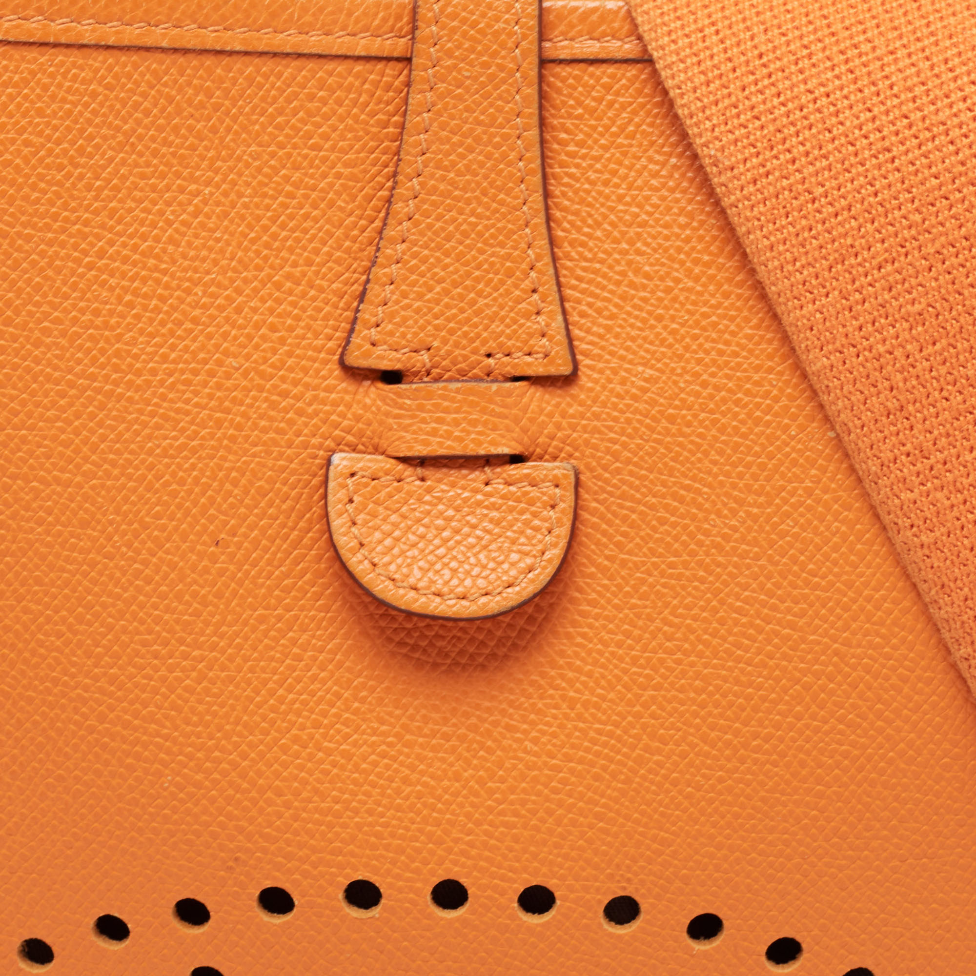 Hermes Orange Epsom Leather Evelyne I PM Bag