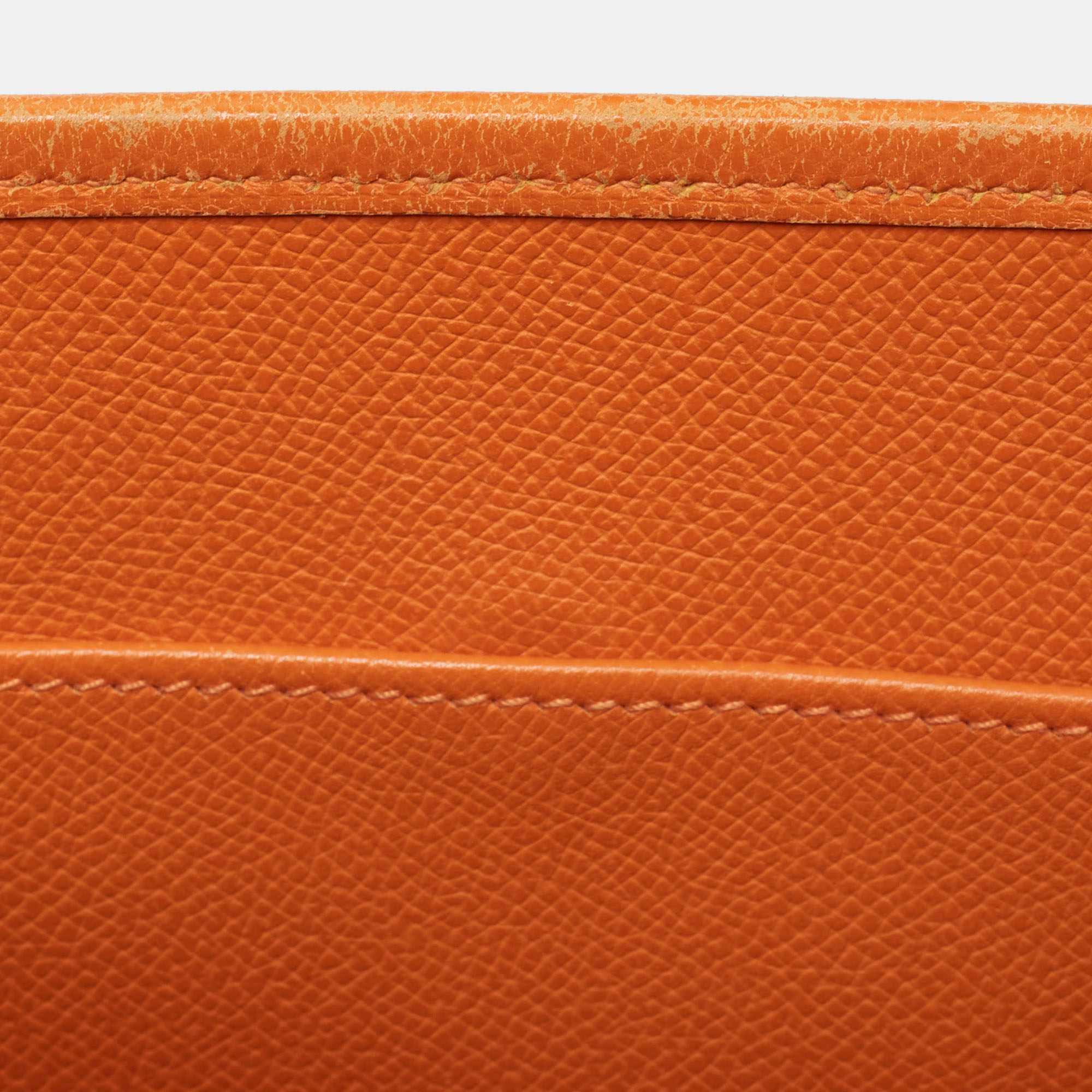 Hermes Orange Epsom Leather Evelyne I PM Bag