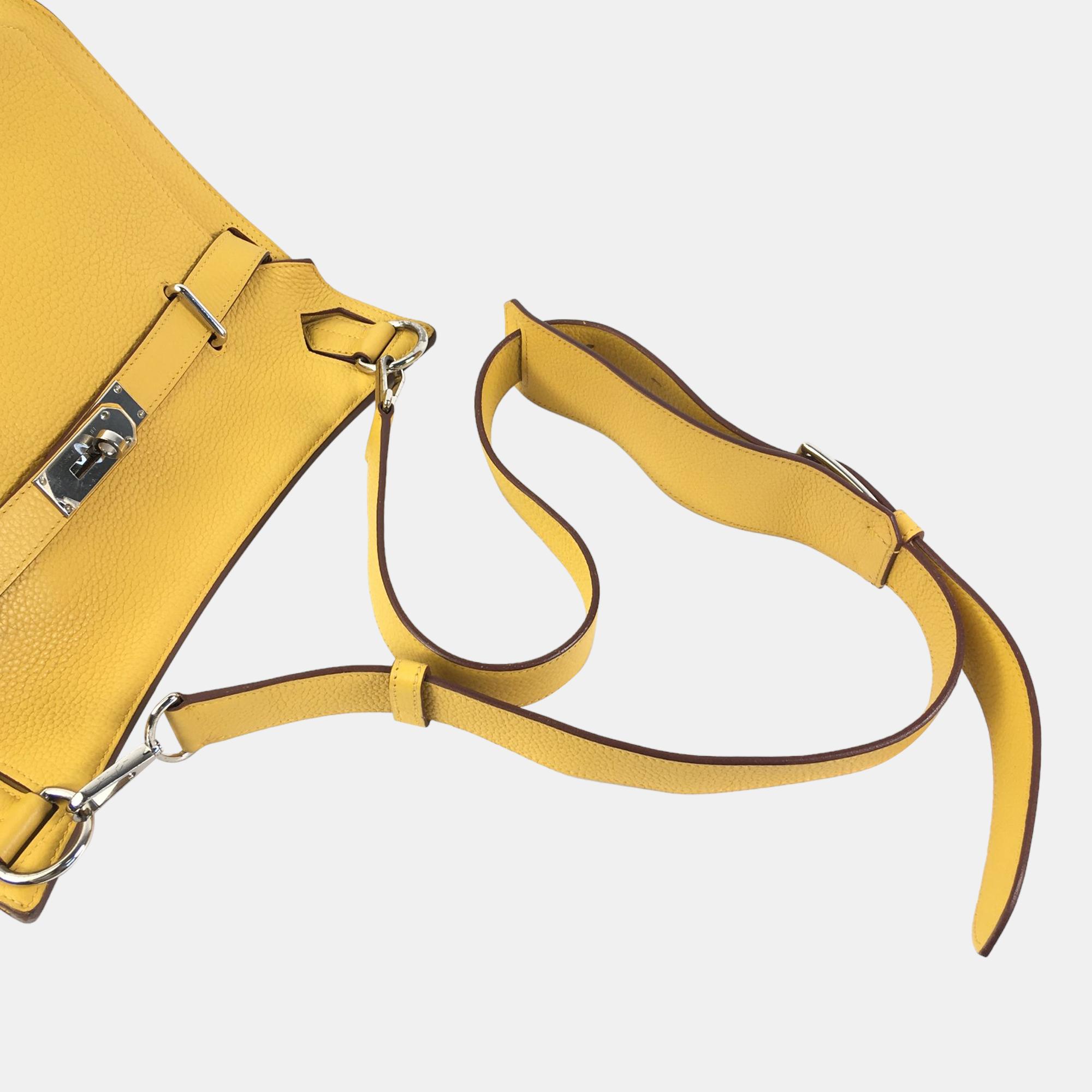 Hermes Yellow Taurillon Clemence Jypsiere 34