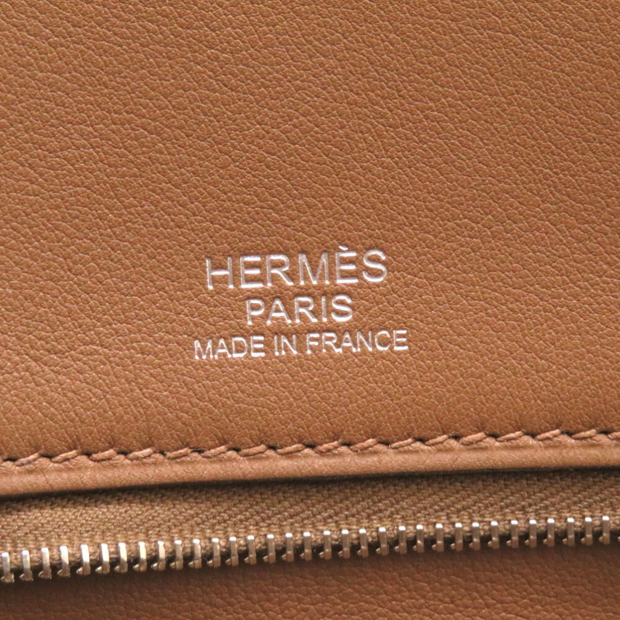 Hermes Shadow Birkin 35 Ever Calf Gold M Engraved Handbag Brown