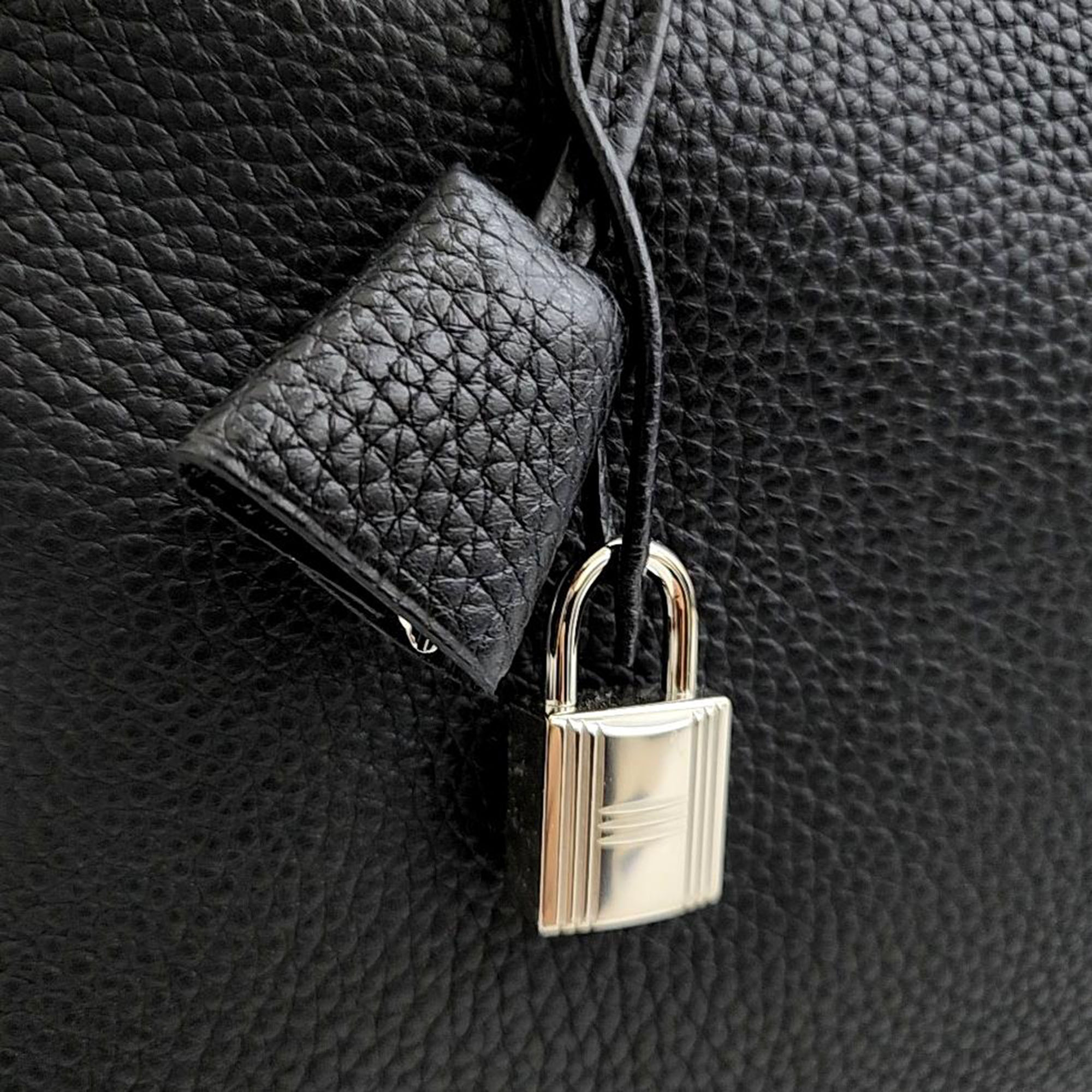 Hermes Leather Black Victoria2 (T)