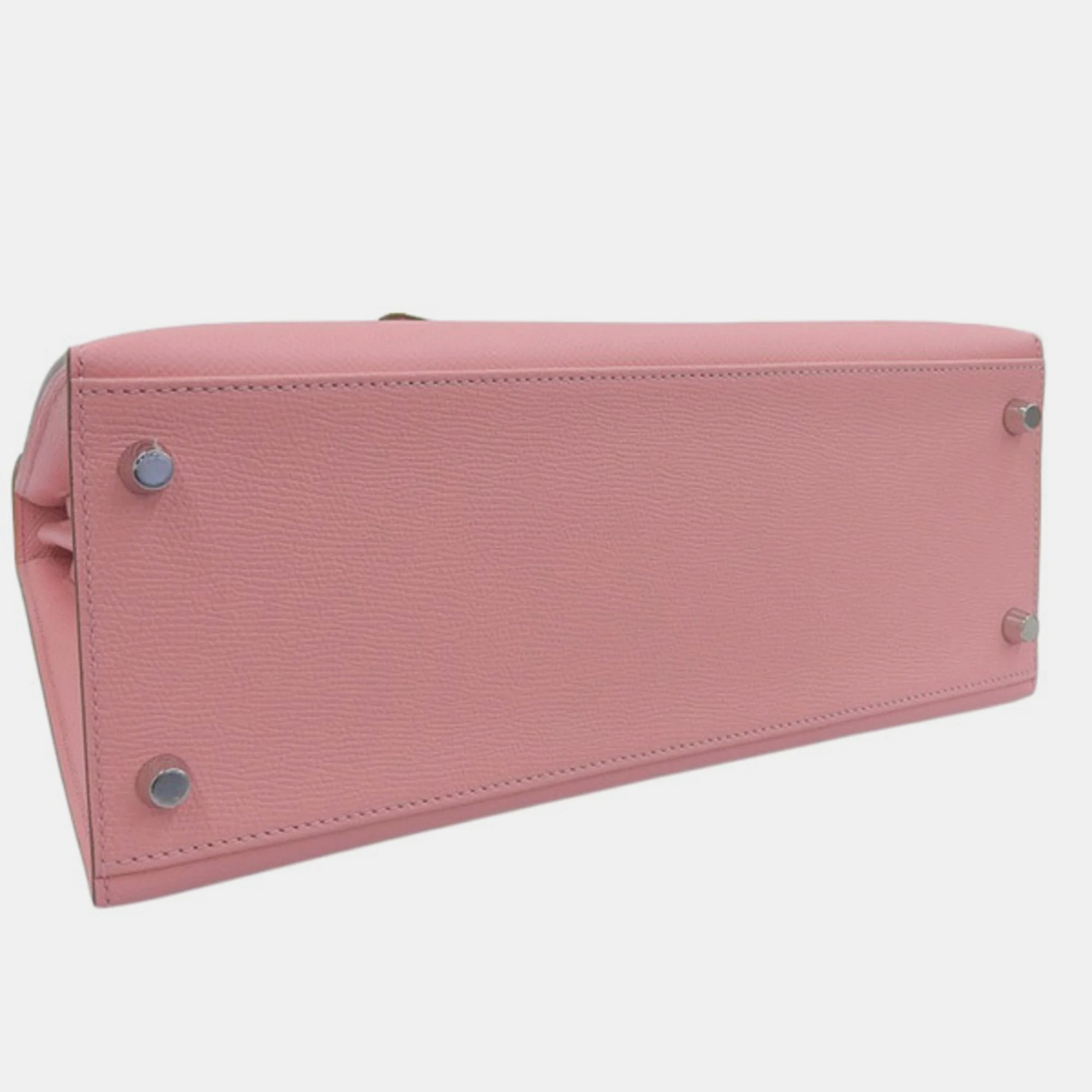 HERMES Vaux Epson Kelly 28 Handbag Pink Ladies