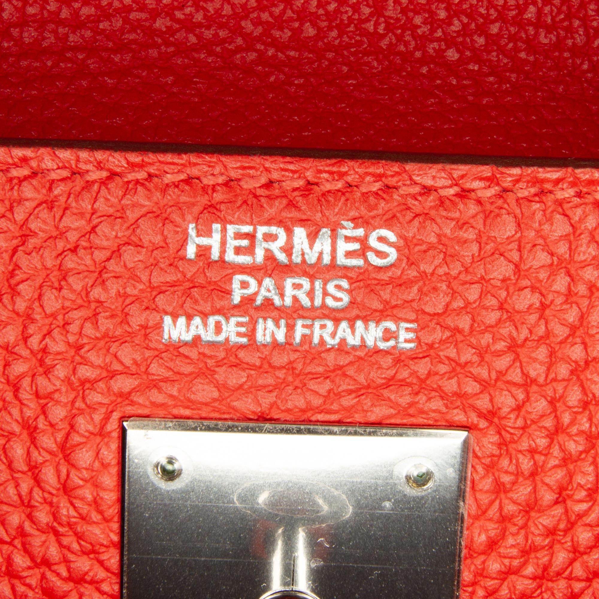 Hermes Red 2013 Togo Kelly Retourne 35
