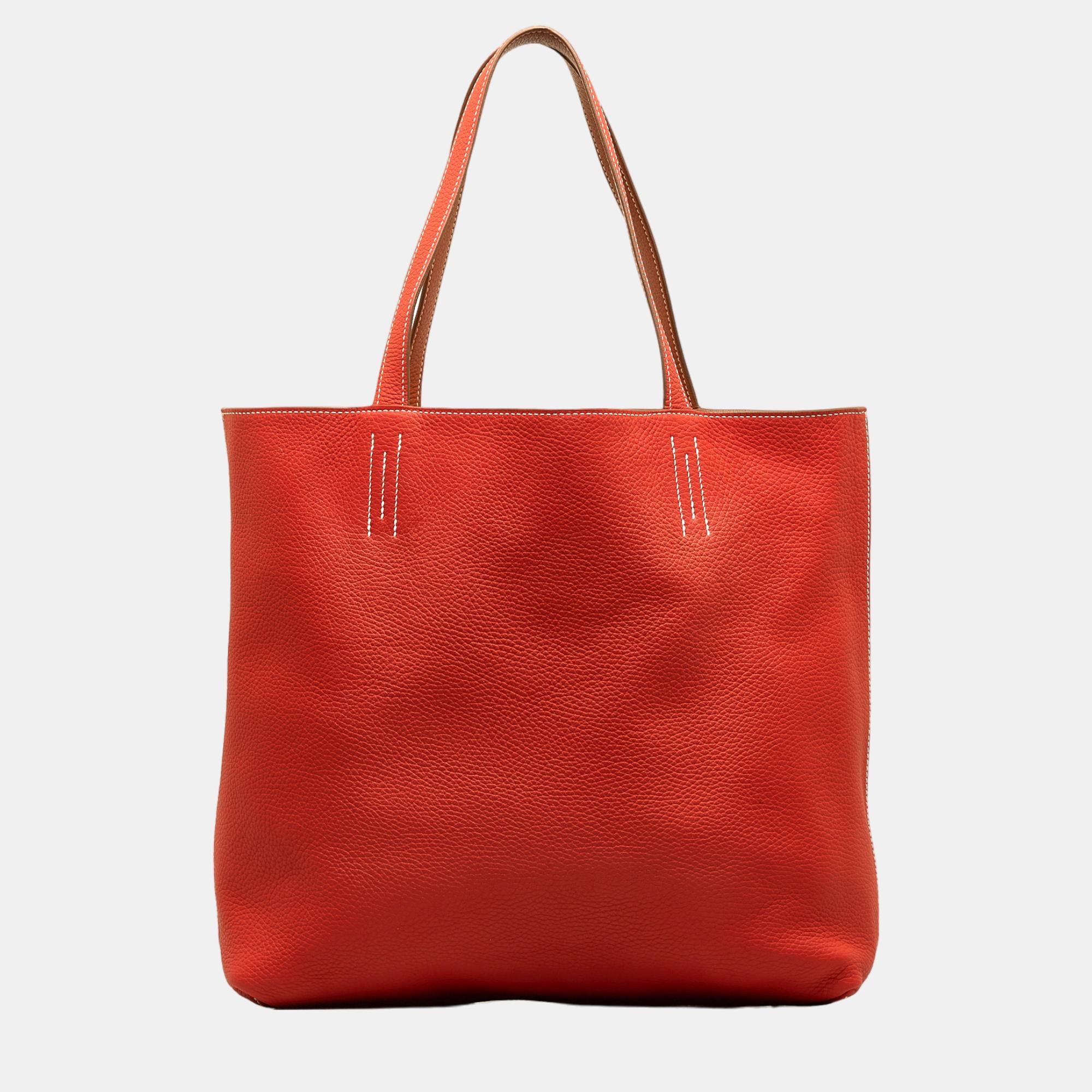 Hermes Red Clemence Double Sens 36