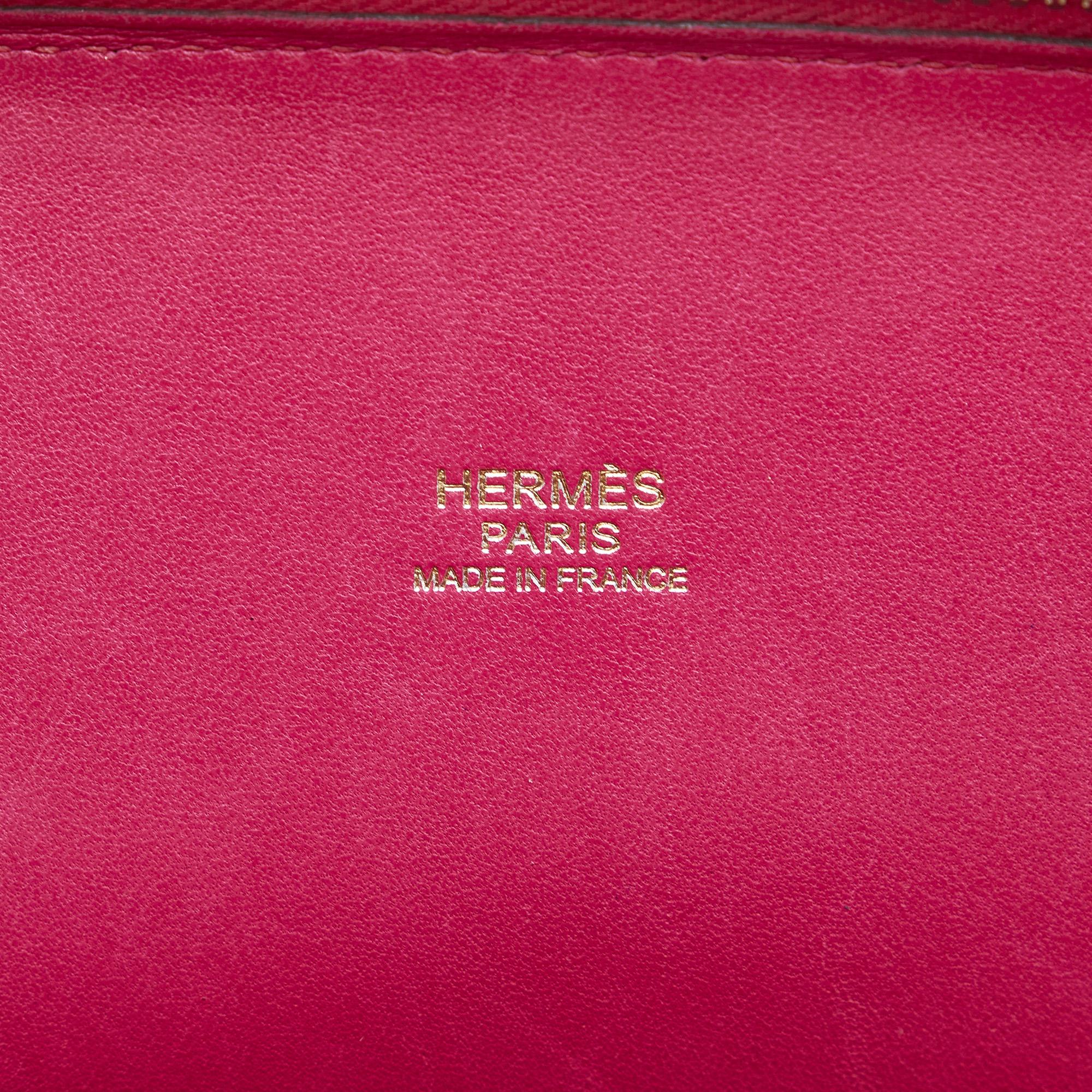 Hermes Pink Chevre Bolide 31