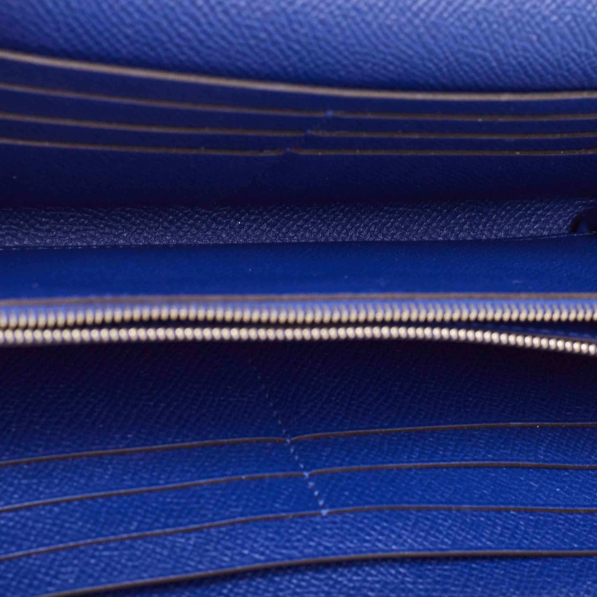 Hermès Bleu Electrique Epsom Leather Kelly Classic Wallet