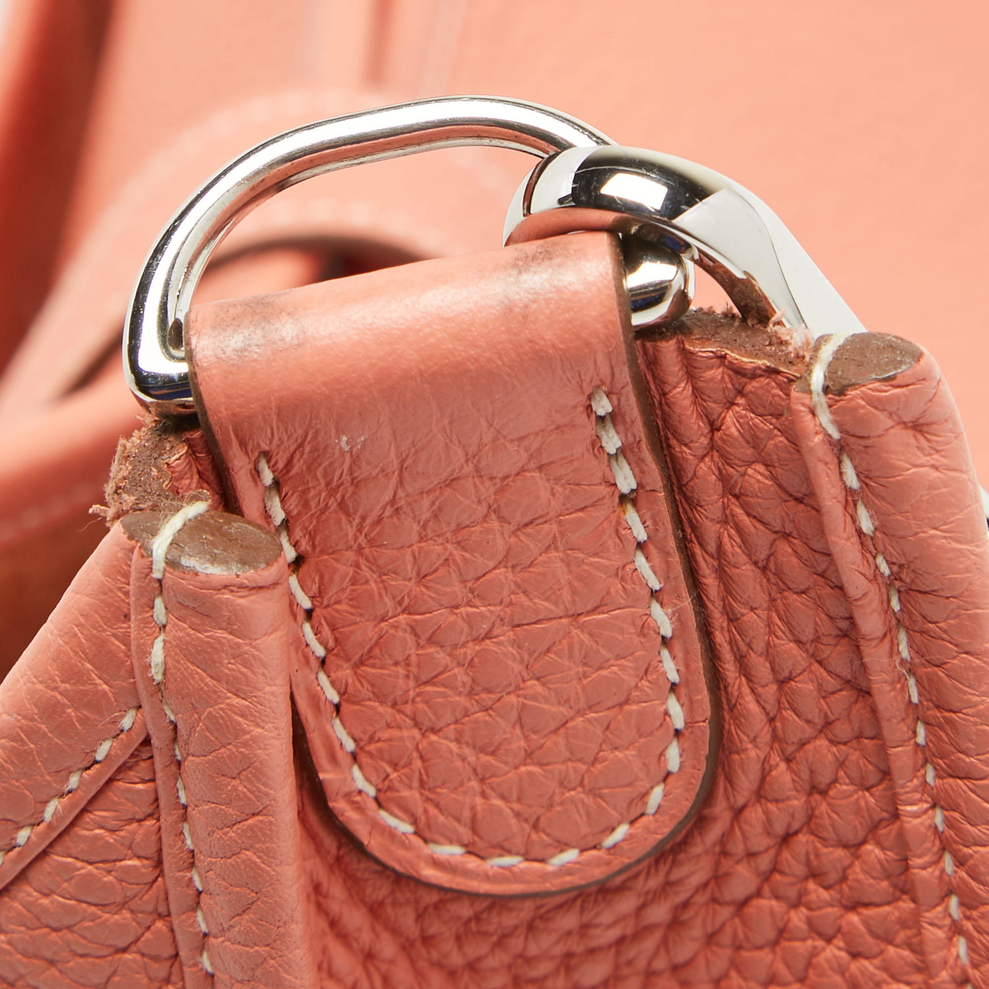 Hermès Crevette Taurillon Clemence Leather Evelyne III GM Bag