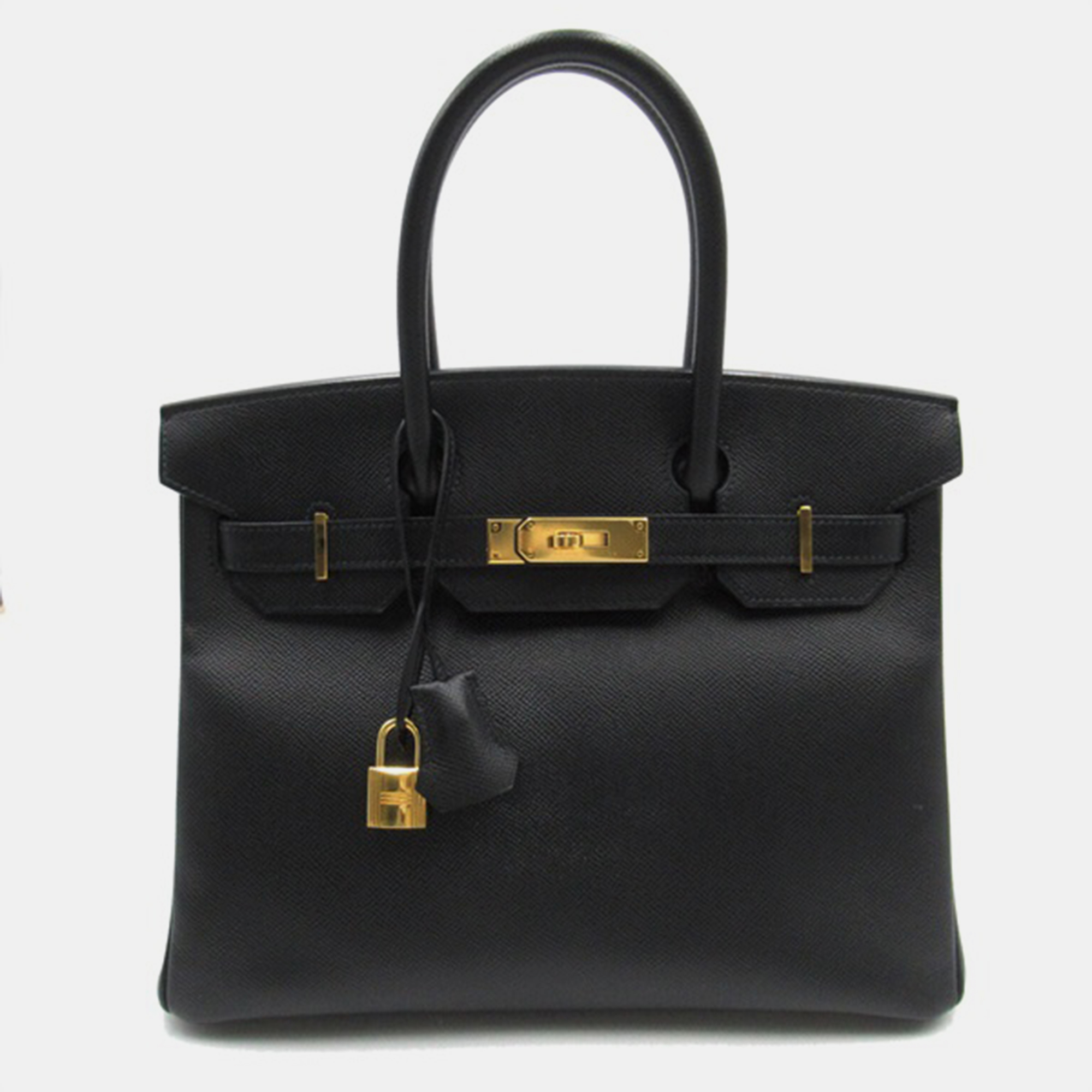 Hermes Black Togo Leather Birkin 30 Tote Bag