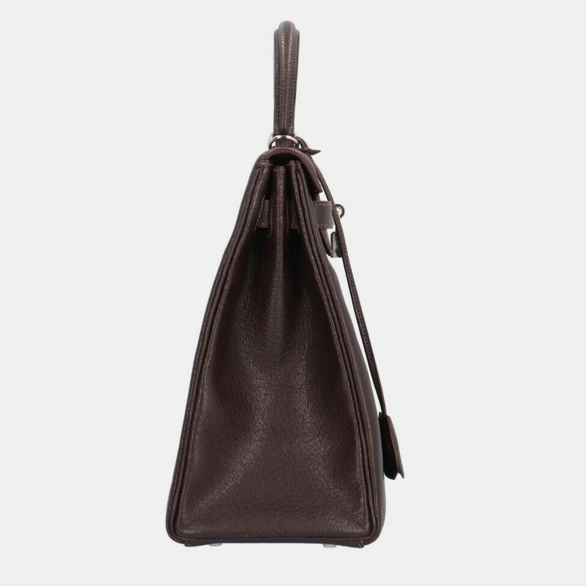 Hermes Kelly 32 Shoulder Bag Leather Brown Ladies