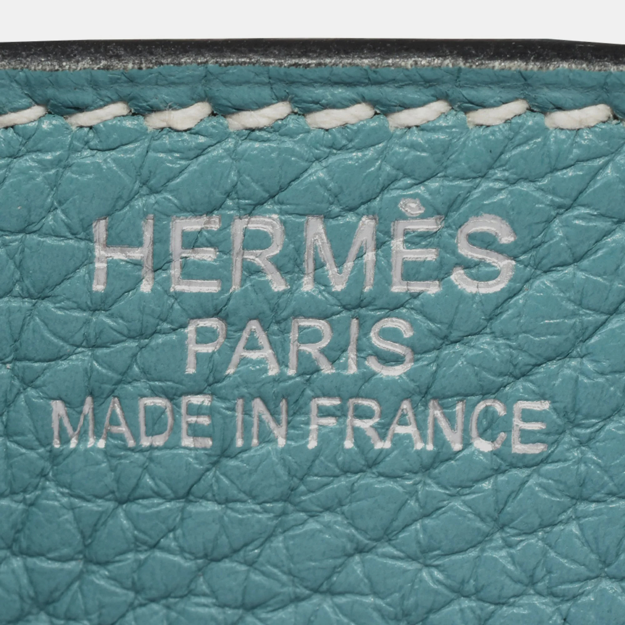 HERMES Birkin 35 Taurillon Clemence N Engraved Blue Handbag