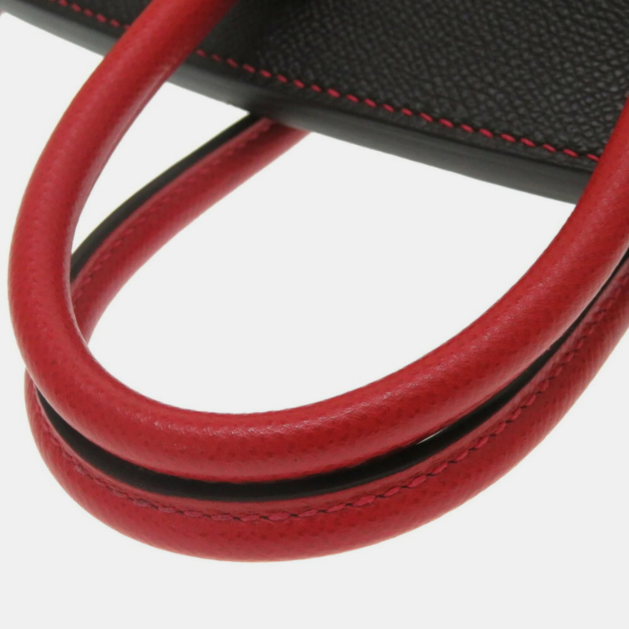 Hermes Birkin 25 Vaux Epson Black Rouge Cazac T Stamp (made In 2015) Personal Order SPO Handbag Bag Black Red 0006