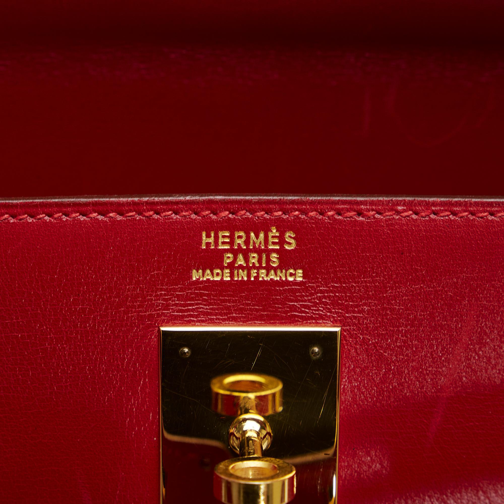 Hermes Red Box Calf Kelly 32