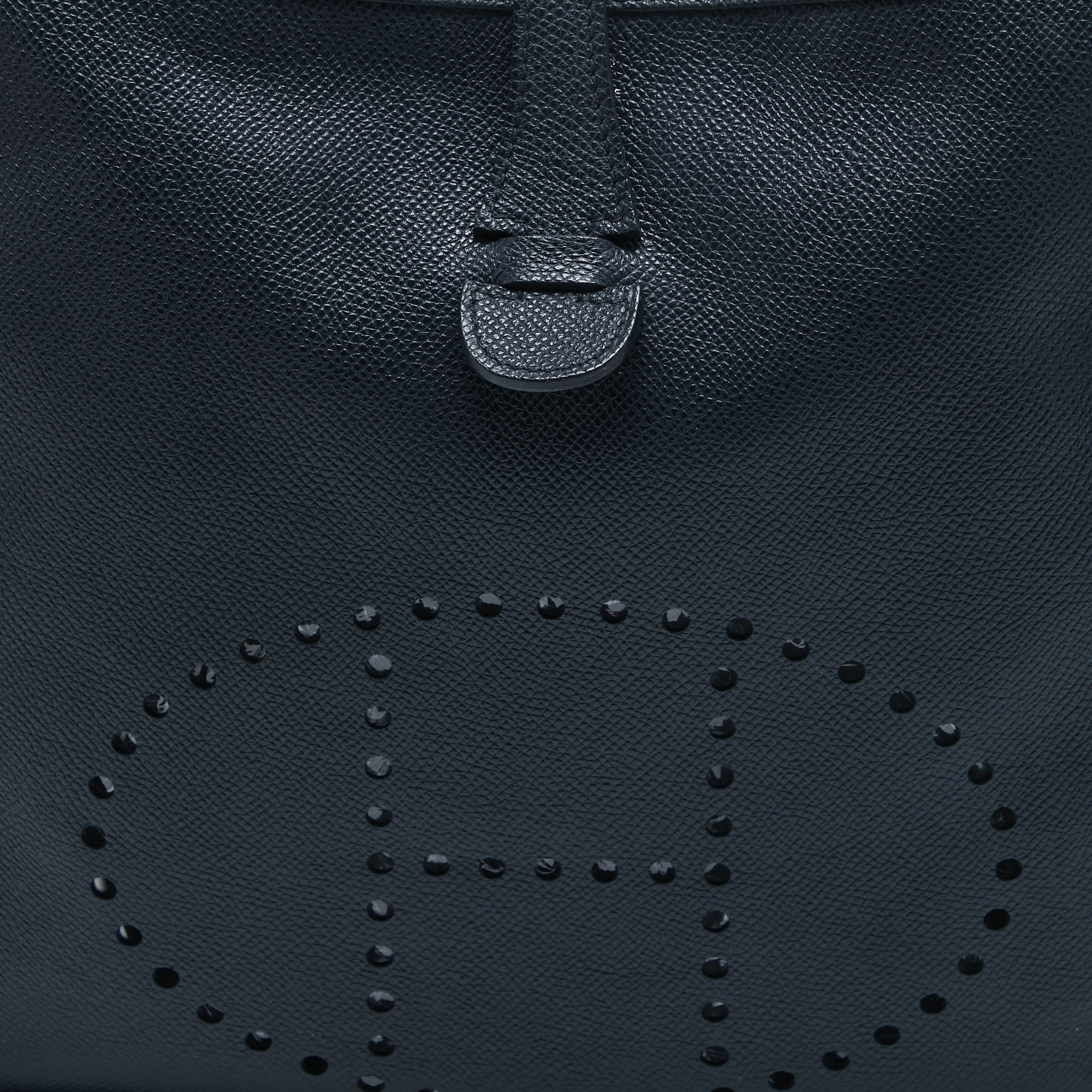 Hermès Bleu Buit Epsom Leather Evelyne III PM Bag