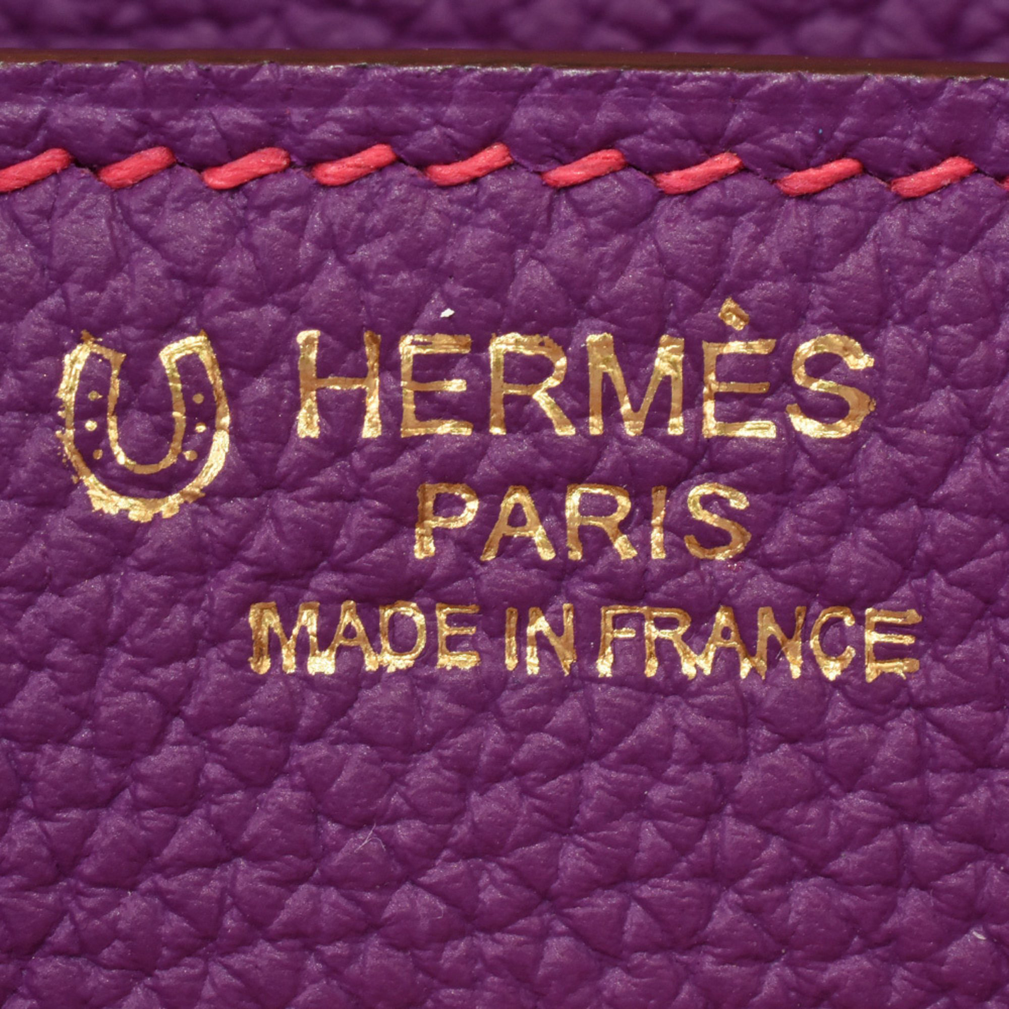HERMES Birkin 30 Bicolor Special Order â–¡M Stamp (manufactured In 2009) Togo Purple X Pink Handbag