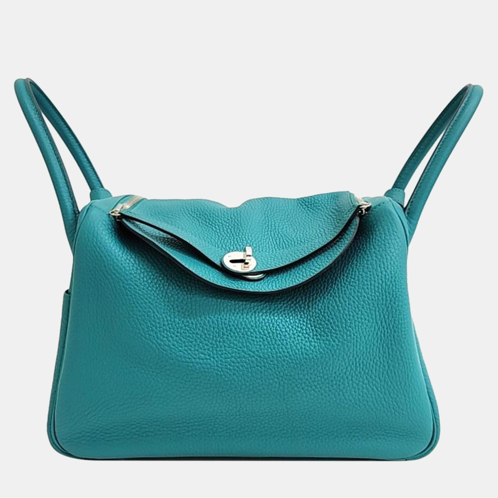 Hermes Blue Leather Lindy 30 (X)
