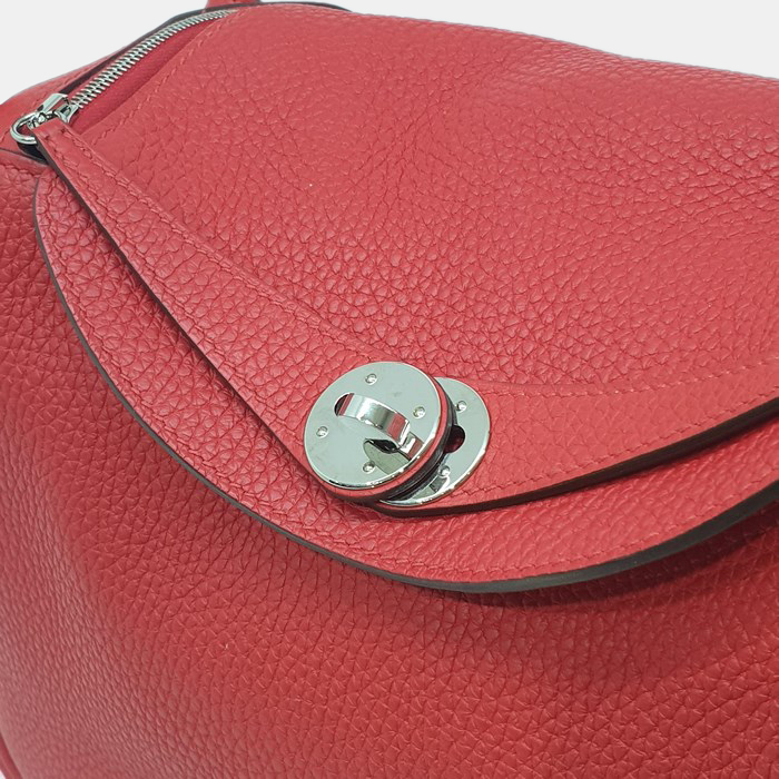 Hermes Red Leather Lindy 26 (Y)