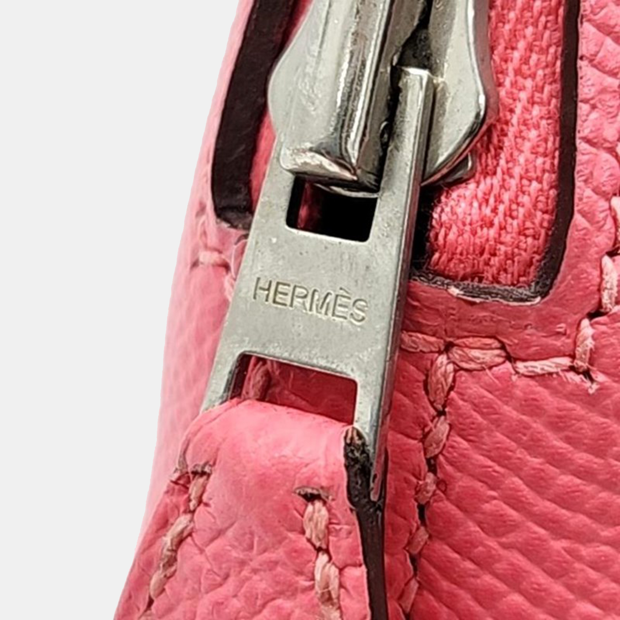Hermes Pink Leather Bolide 27 (X)