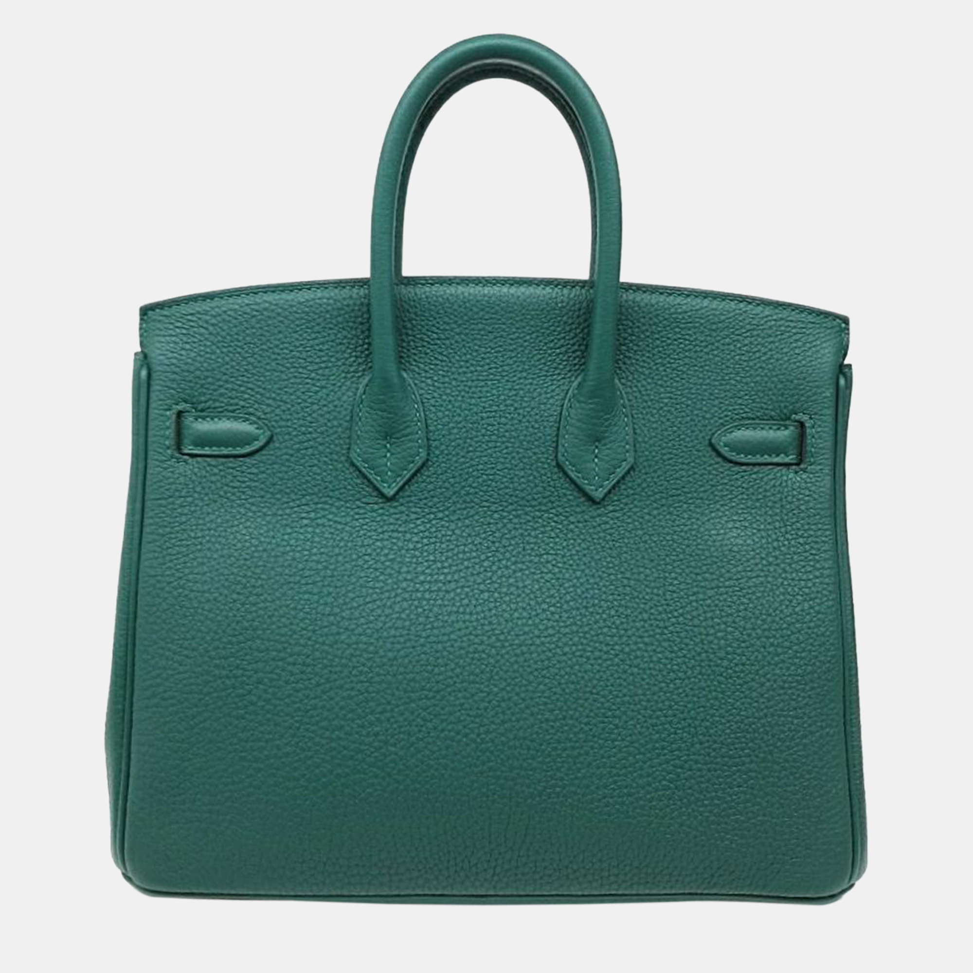 Hermes Green Leather Birkin 25 (Y)