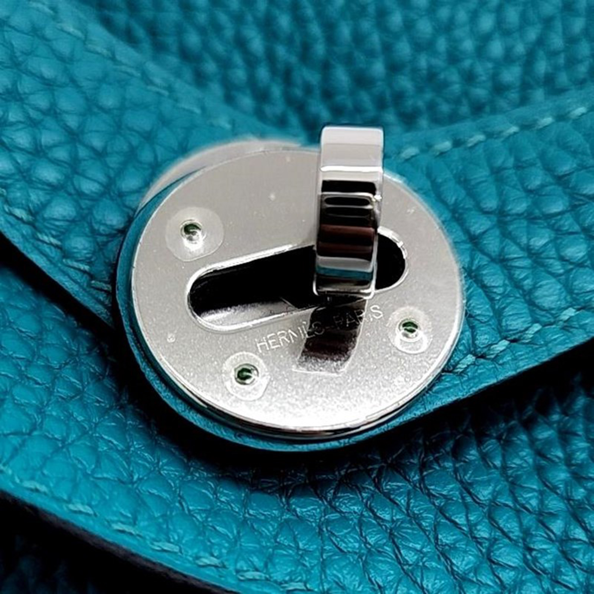 Hermes Blue Leather Lindy 30 (T)