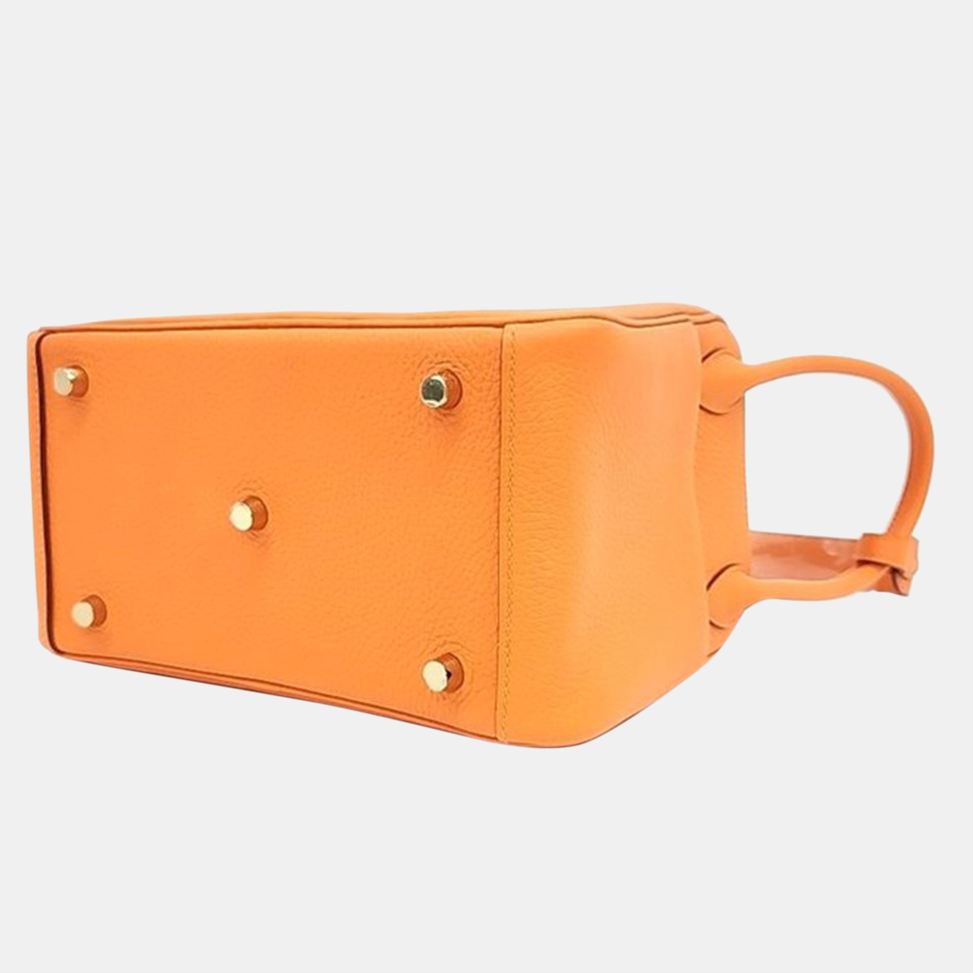 Hermes Orange Leather Lindy 26 (B)