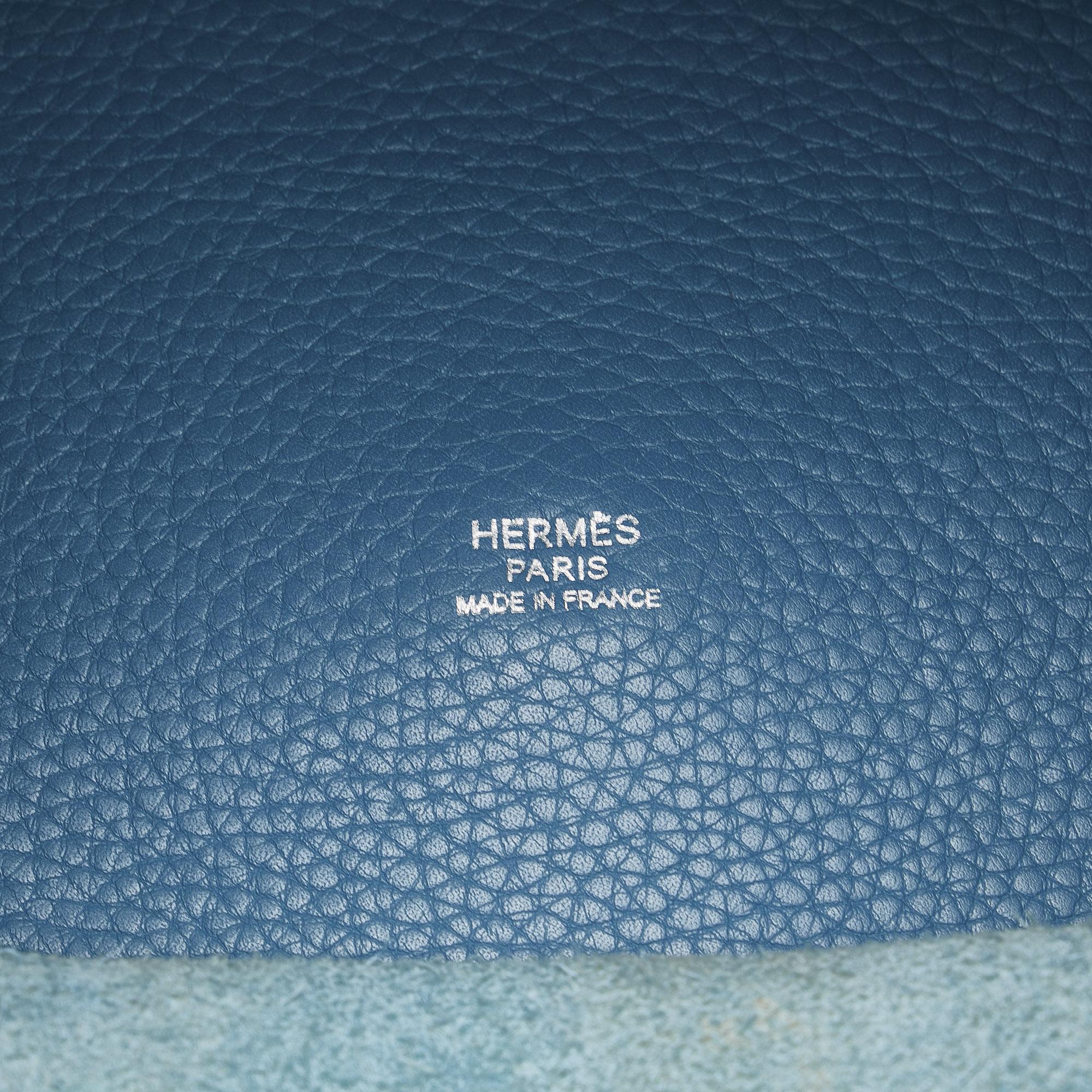 Hermes Blue Clemence Picotin Lock 26