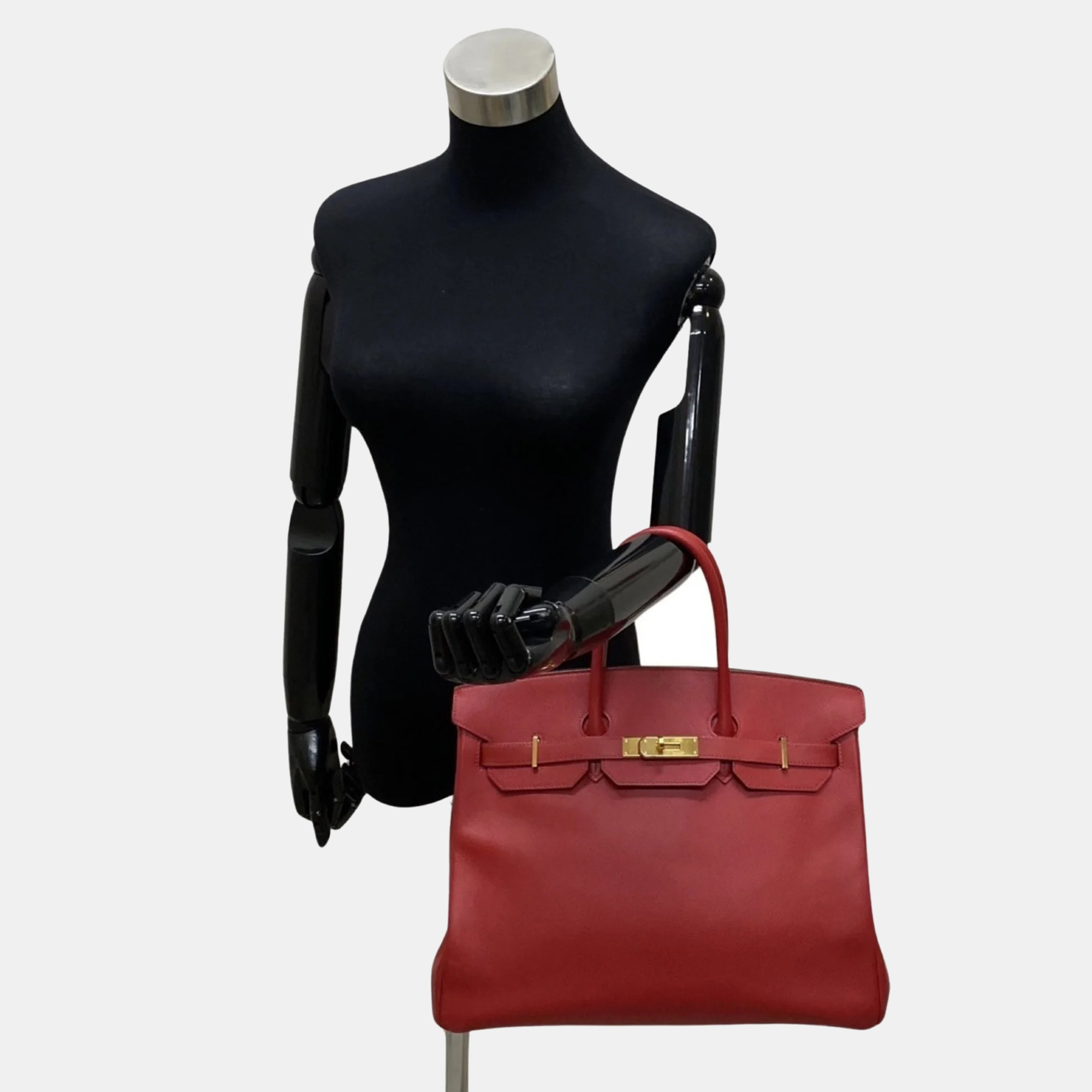 HERMES Birkin 35 Taurillon Clemence Couchevel Leather Genuine Handbag Tote Bag Red 24463
HERMES Birkin 35 Taurillon Clemence Couchevel Leather Genuine Handbag Tote Bag Red 24463