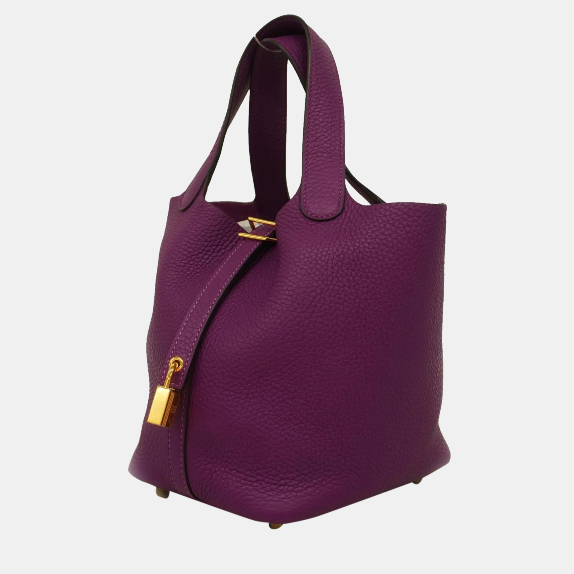 Hermes Handbag Picotin Lock Taurillon Clemence Anemone Gold Hardware Women's, Purple
Hermes Handbag Picotin Lock Taurillon Clemence Anemone Gold Hardware Women's, Purple
