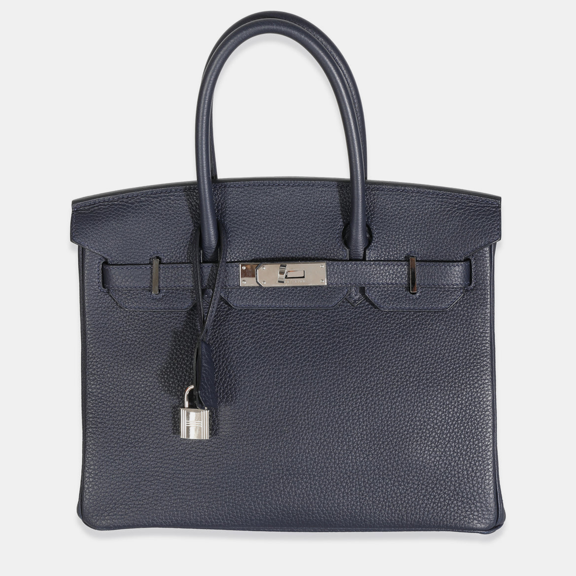 Hermes bleu nuit togo birkin 30 phw handbag