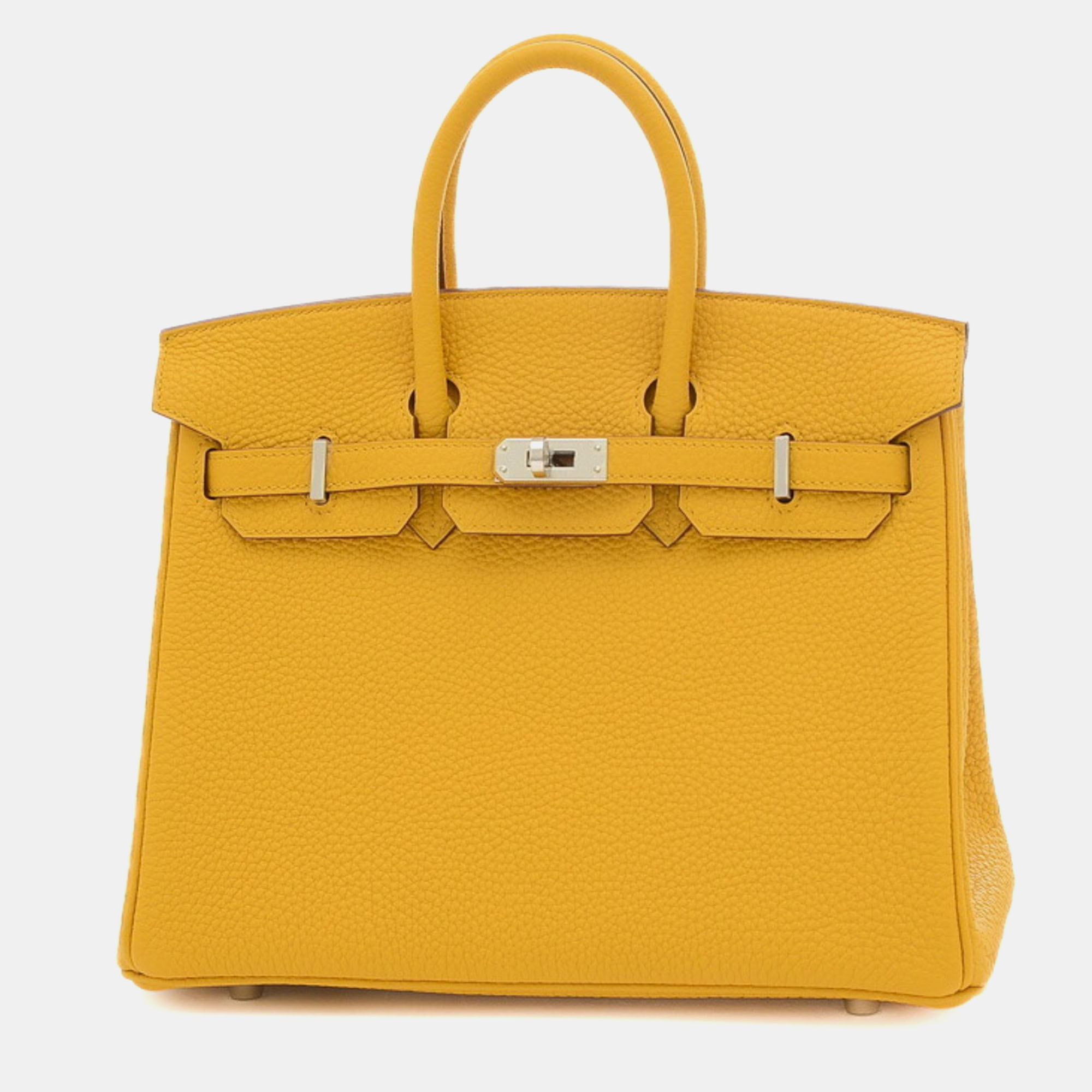 Hermes jaune ambre togo b stamp birkin 25 handbag
