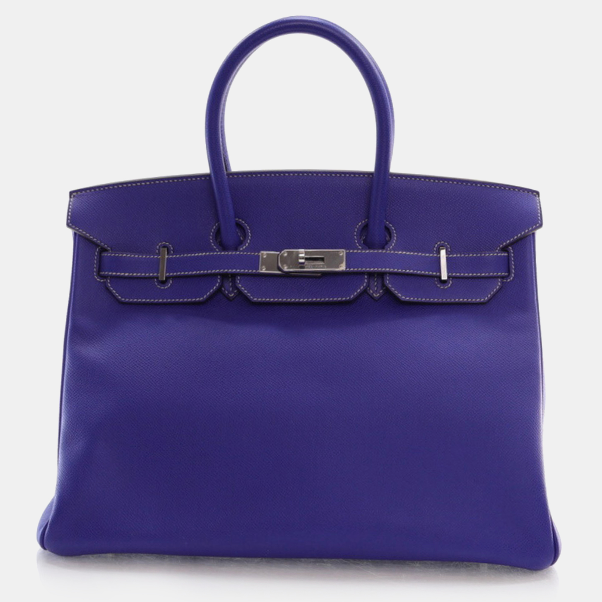 Hermes blue electric epsom birkin 35 handbag