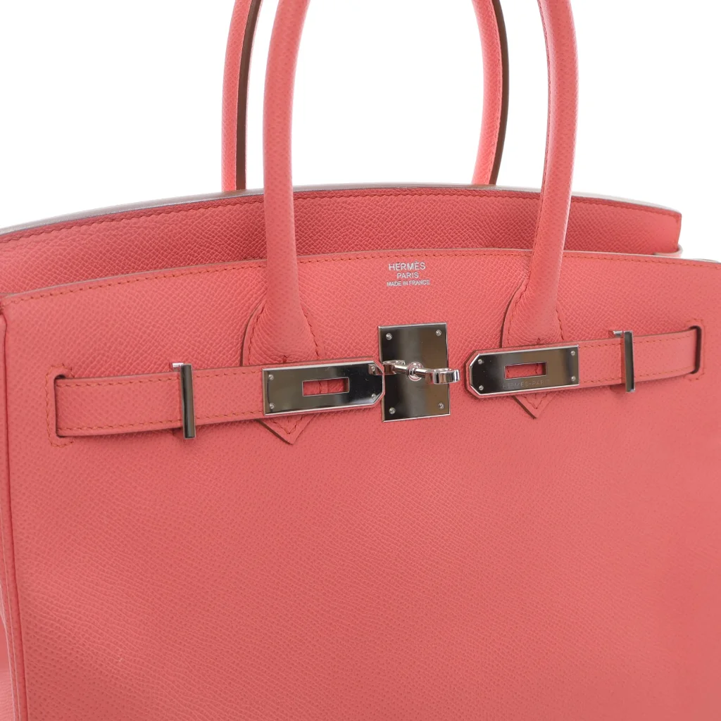 Hermes Flamingo Epsom Birkin 30 Handbag