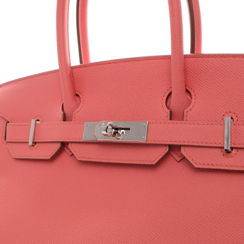 Hermes Flamingo Epsom Birkin 30 Handbag