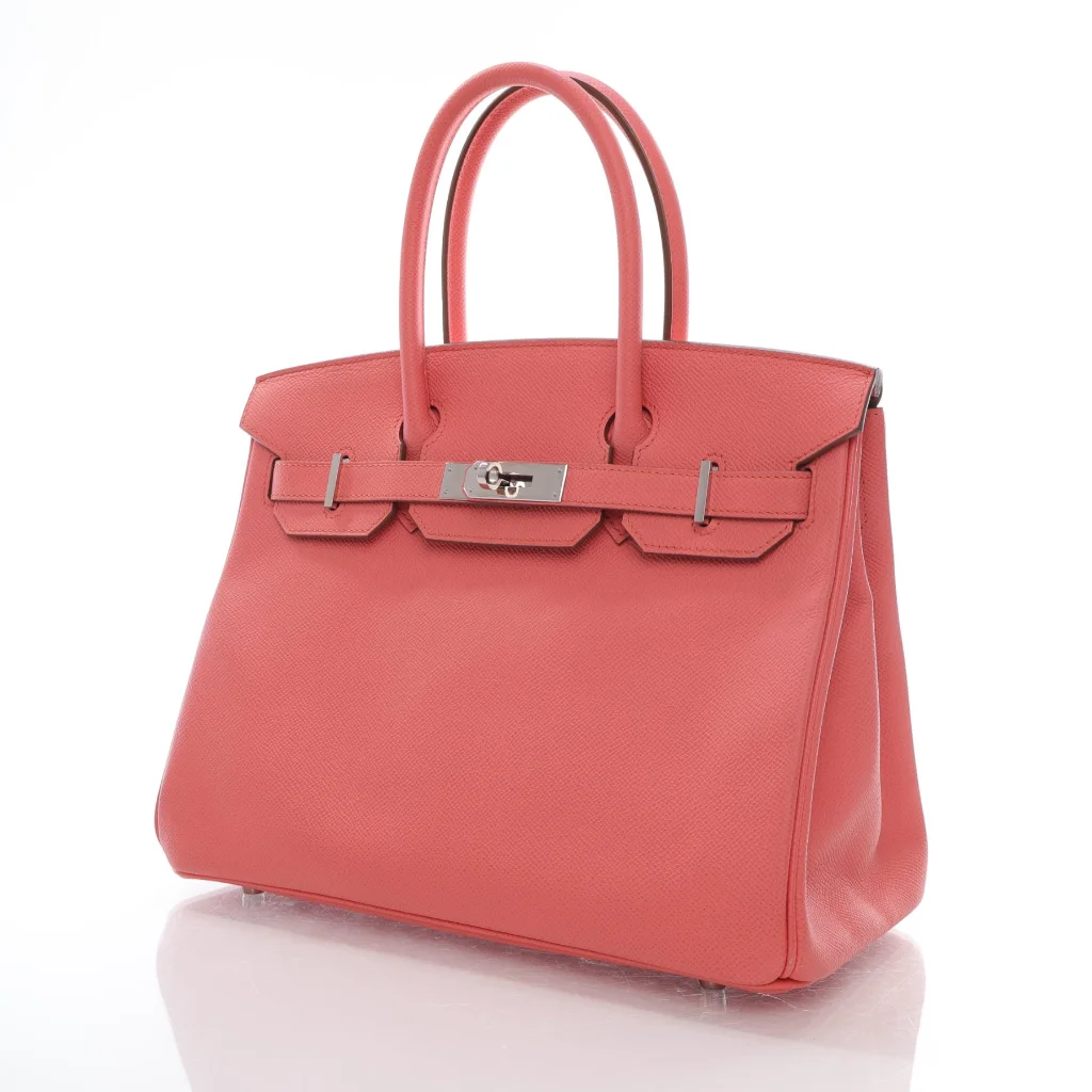 Hermes Flamingo Epsom Birkin 30 Handbag