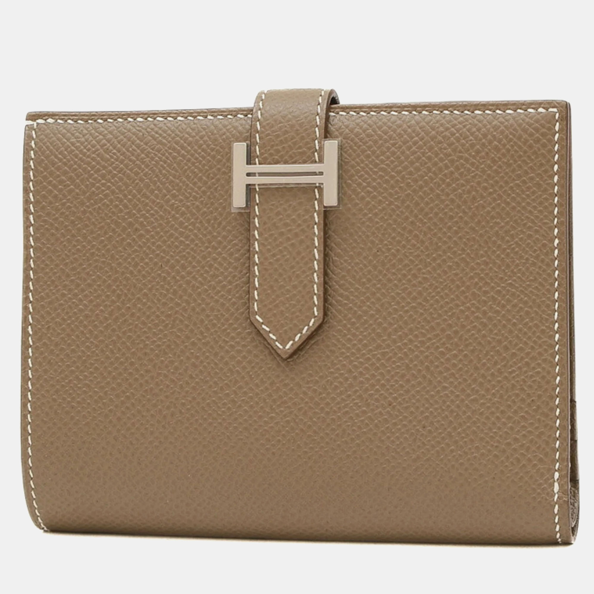 Hermes etoupe epson bearn compact bi-fold wallet